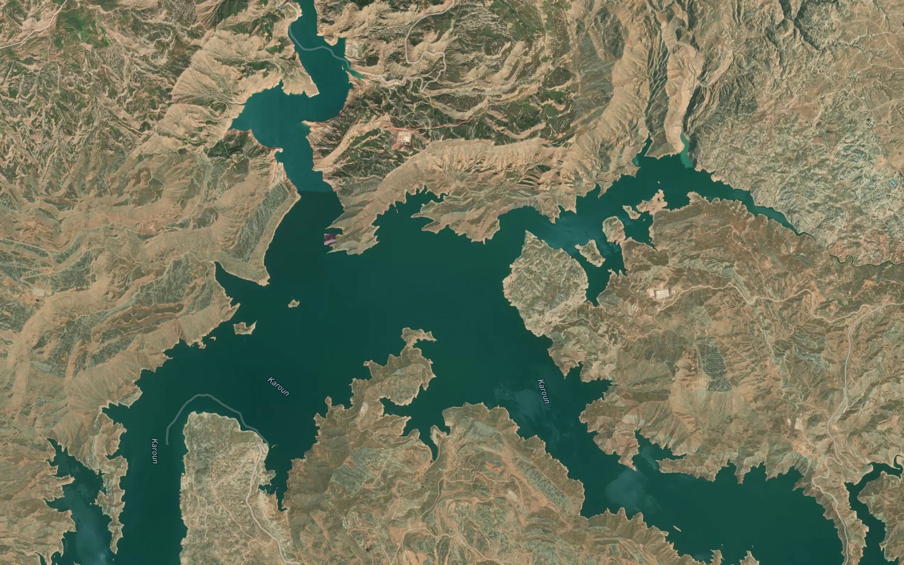 Satellite map of the Rudkhaneh-ye Ab Shur