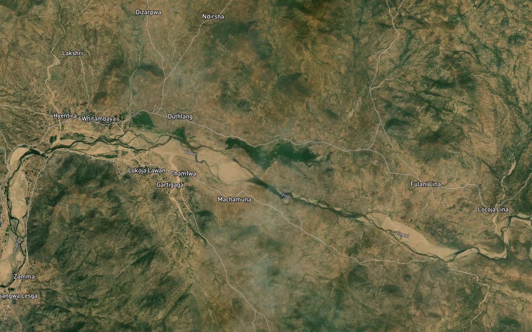 Satellite map of the Bara