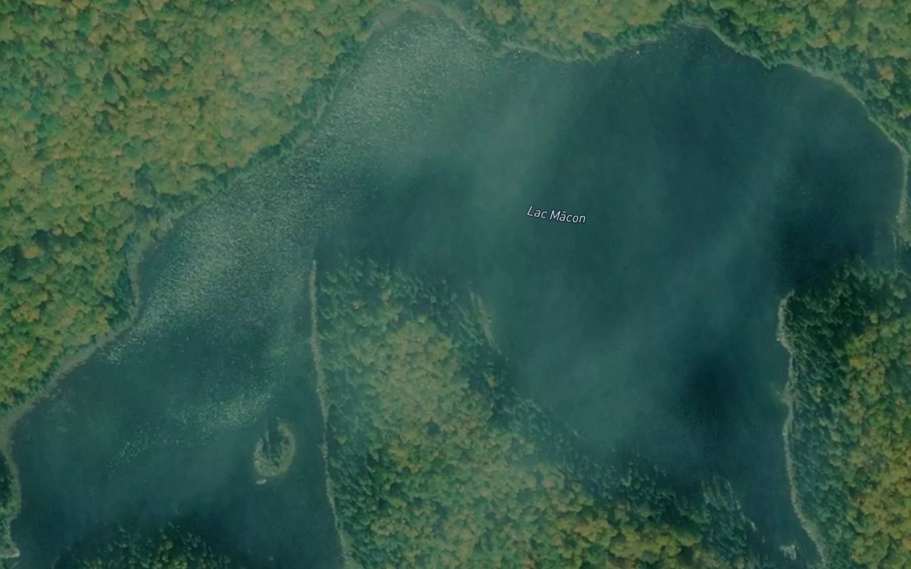Satellite map of the Lac Macon