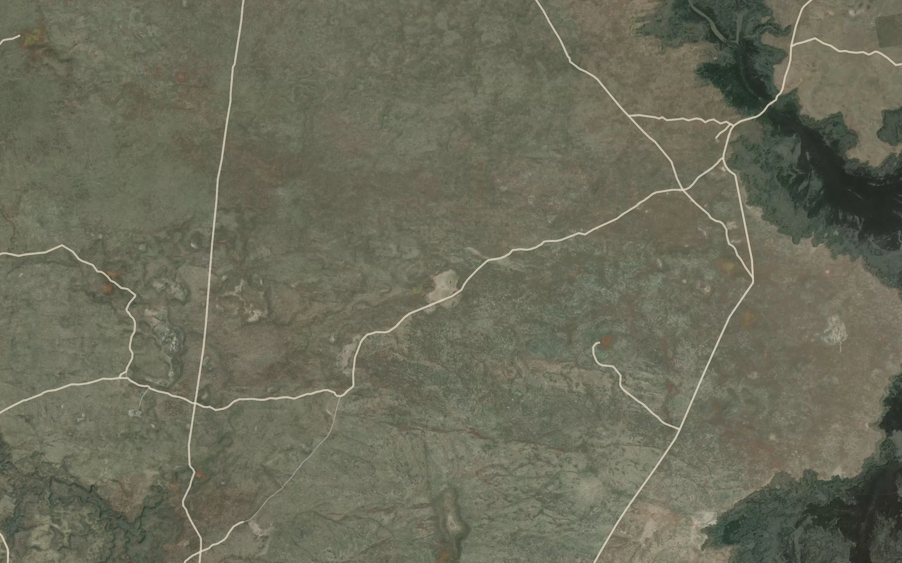 Satellite map of the Brokie Lake