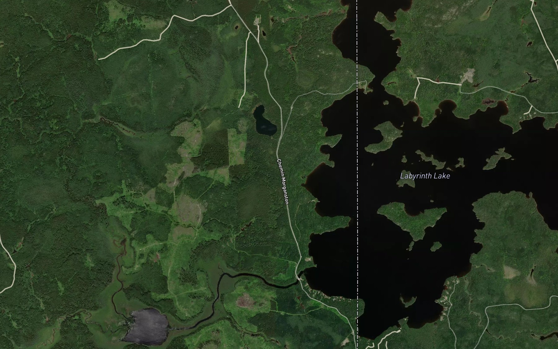Satellite map of the Lac a Bernard