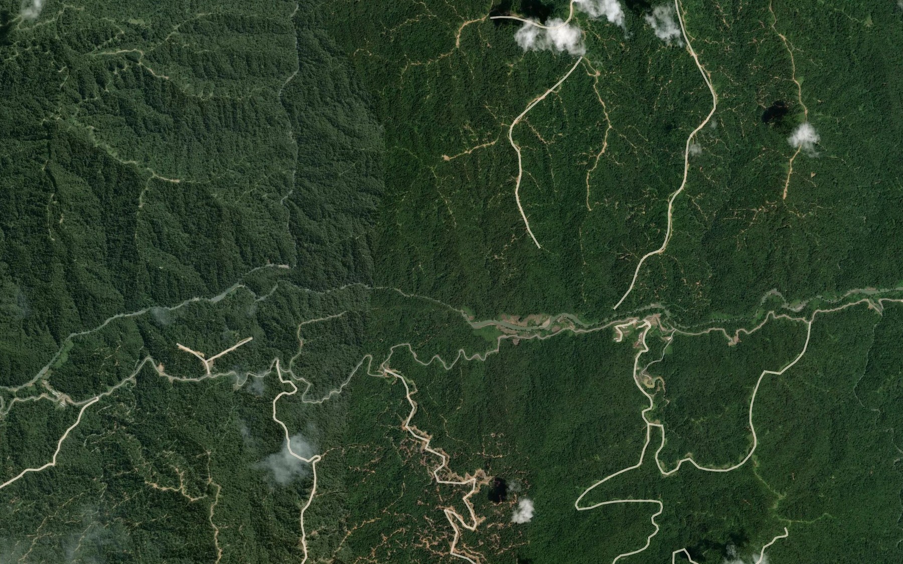 Satellite map of the Sungai Benei