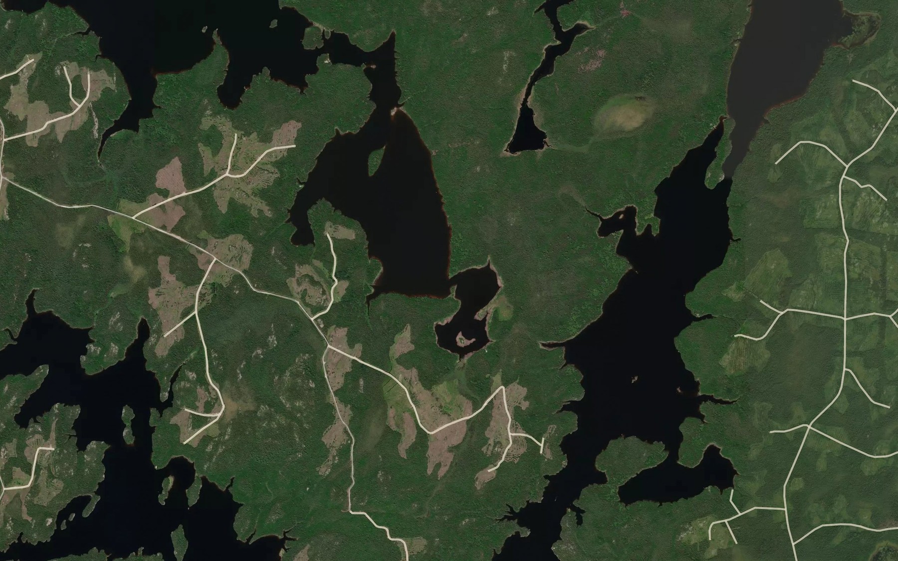 Satellite map of the Baie Fred