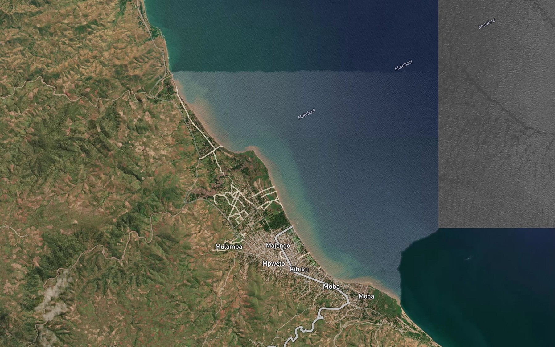 Satellite map of the Mulobozi