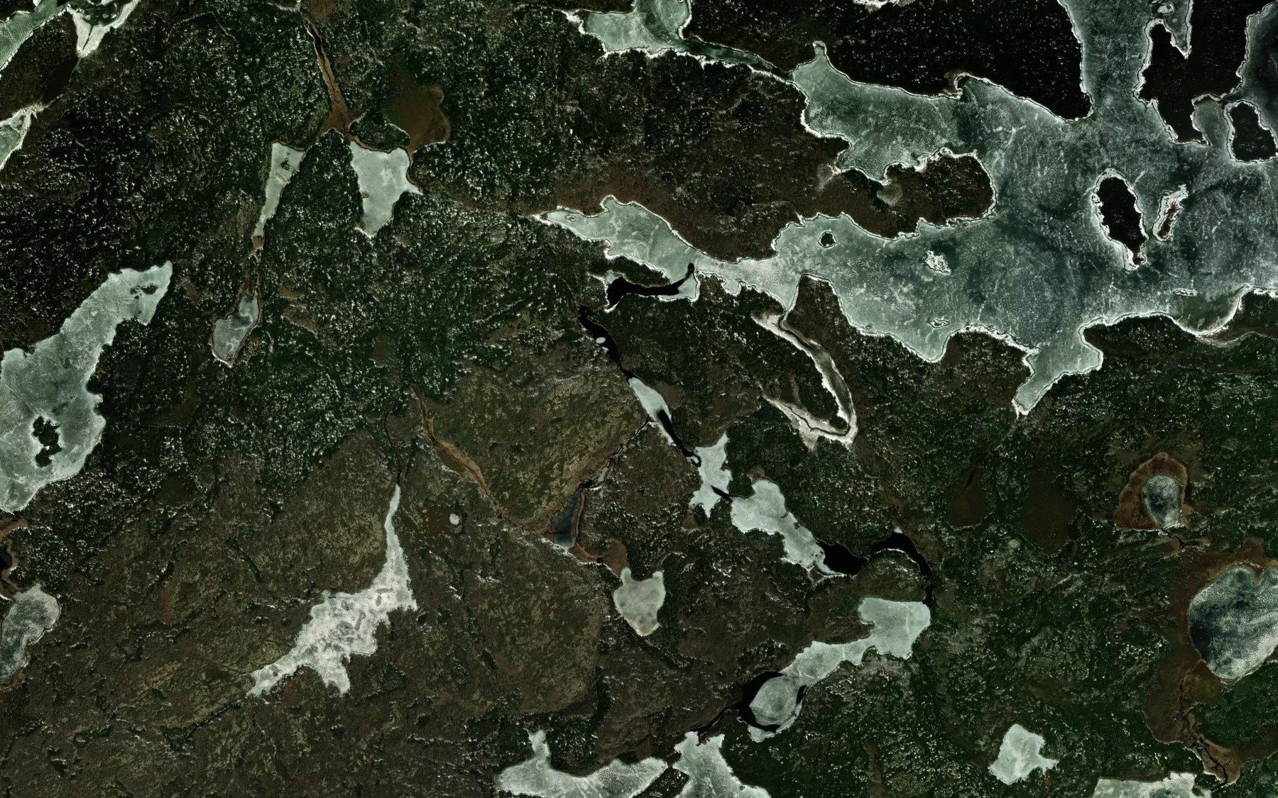 Satellite map of the Donaldson River