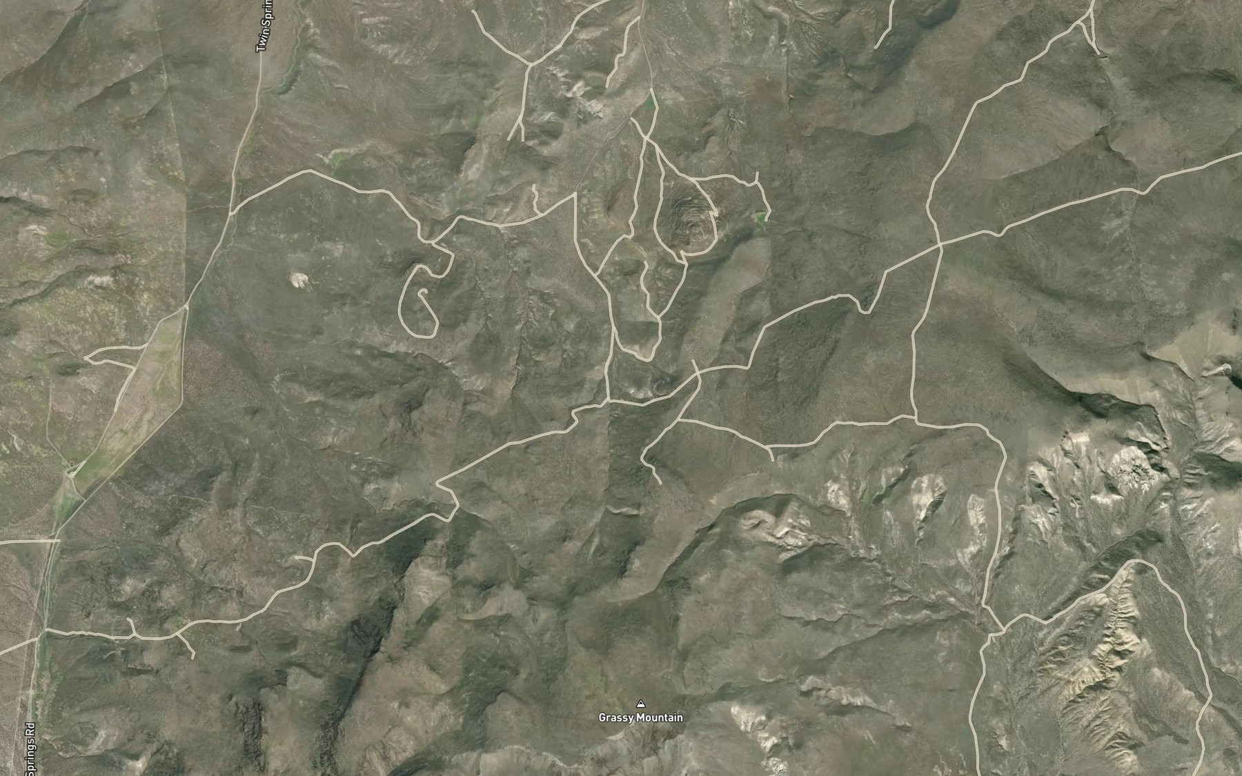 Satellite map of the Grassy Spring