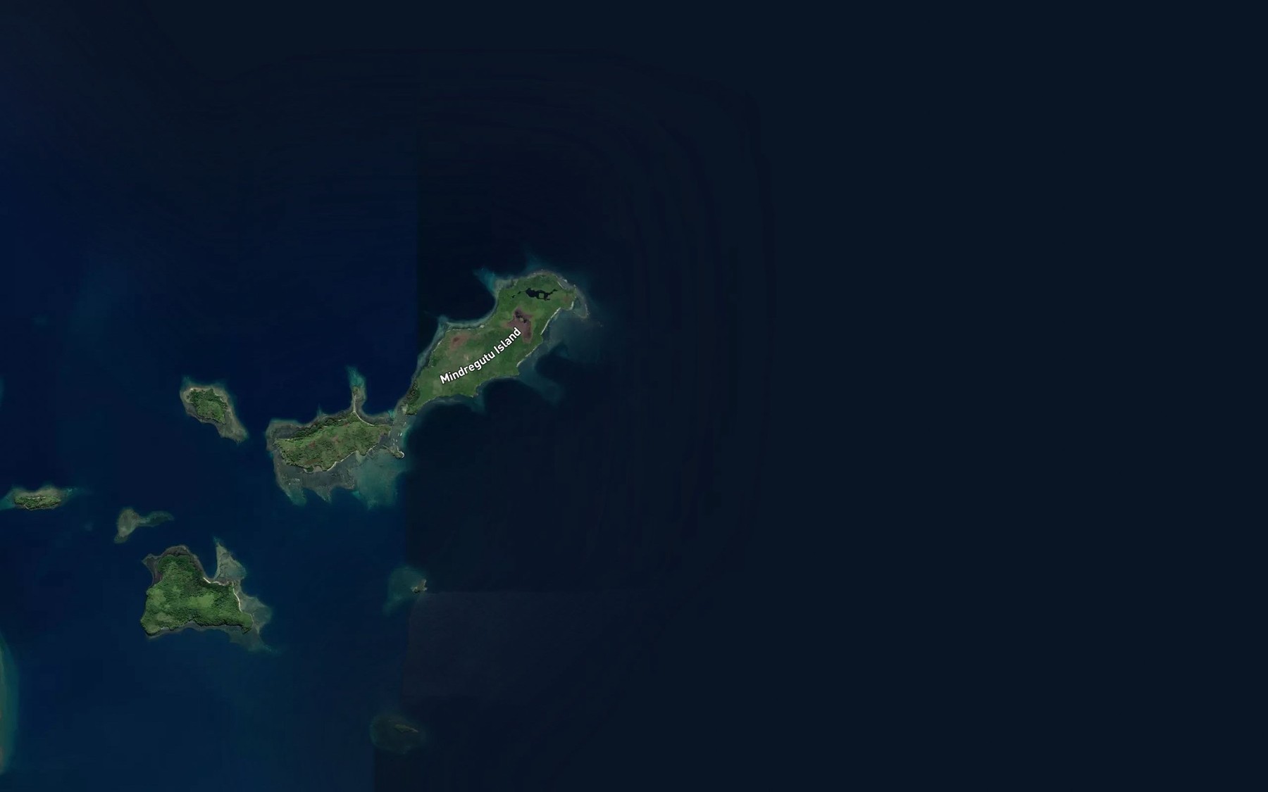 Satellite map of the Una Reef