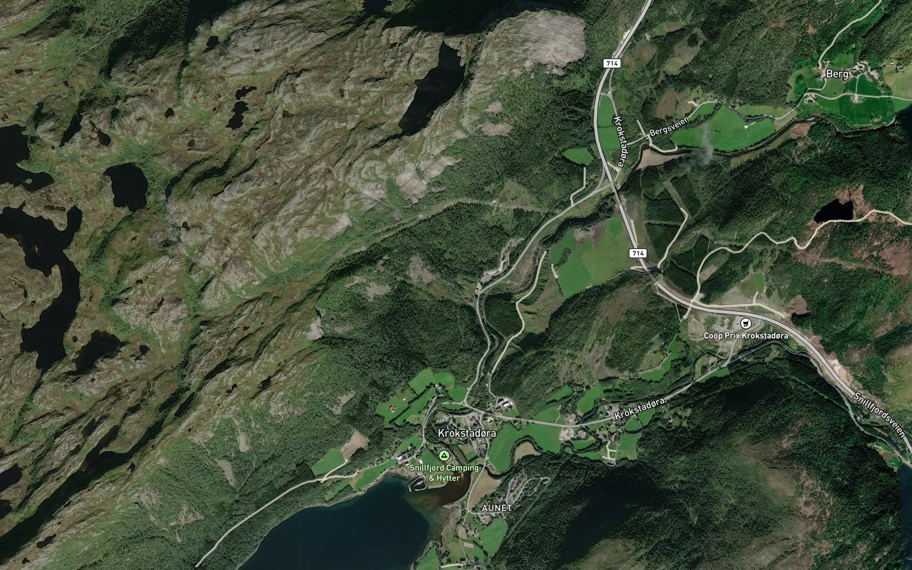 Satellite map of the Ellingsbekken