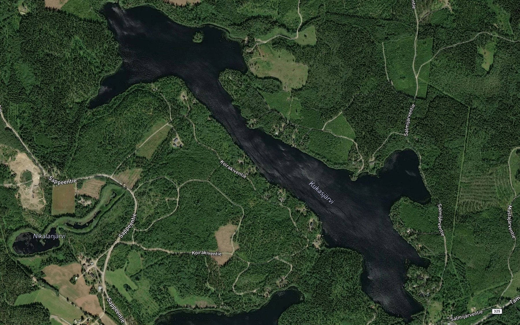 Satellite map of the Kukasjarvi