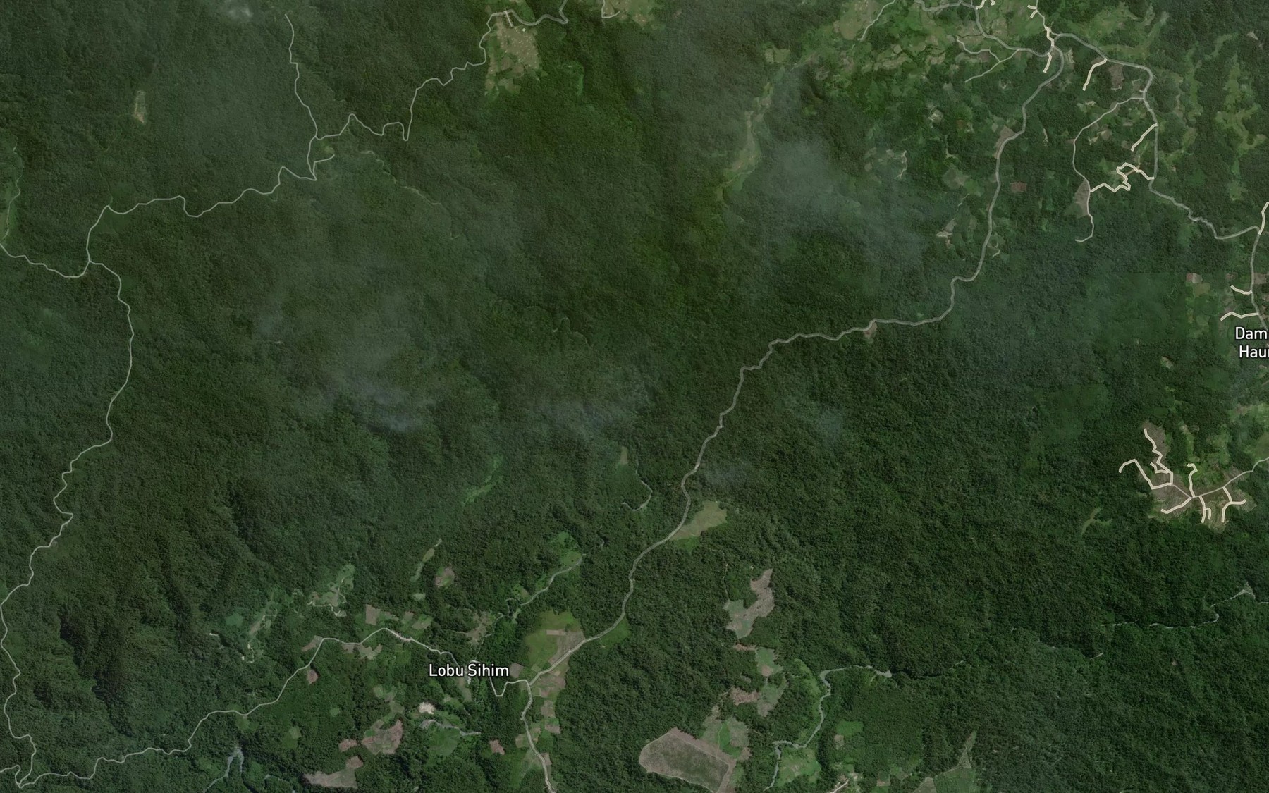 Satellite map of the Aek Ungkur