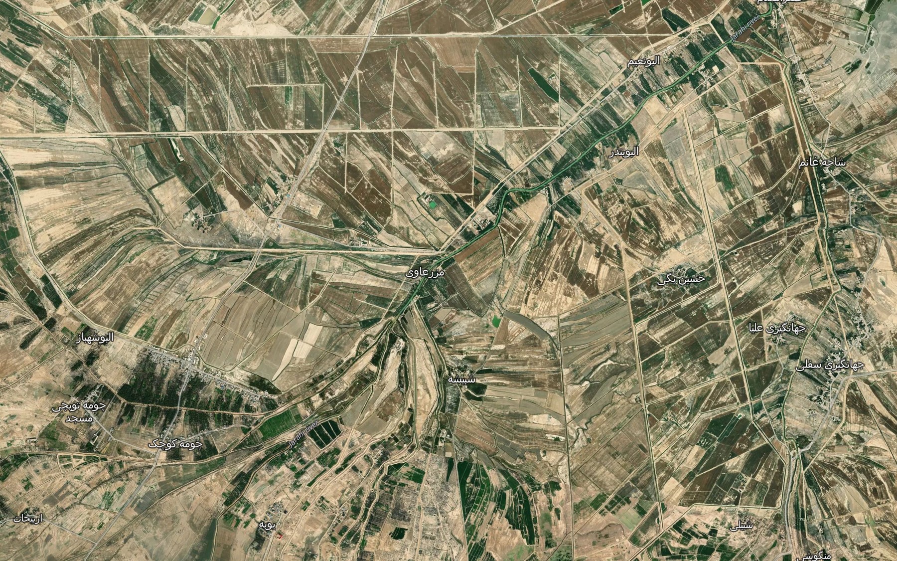Satellite map of the Khalaf