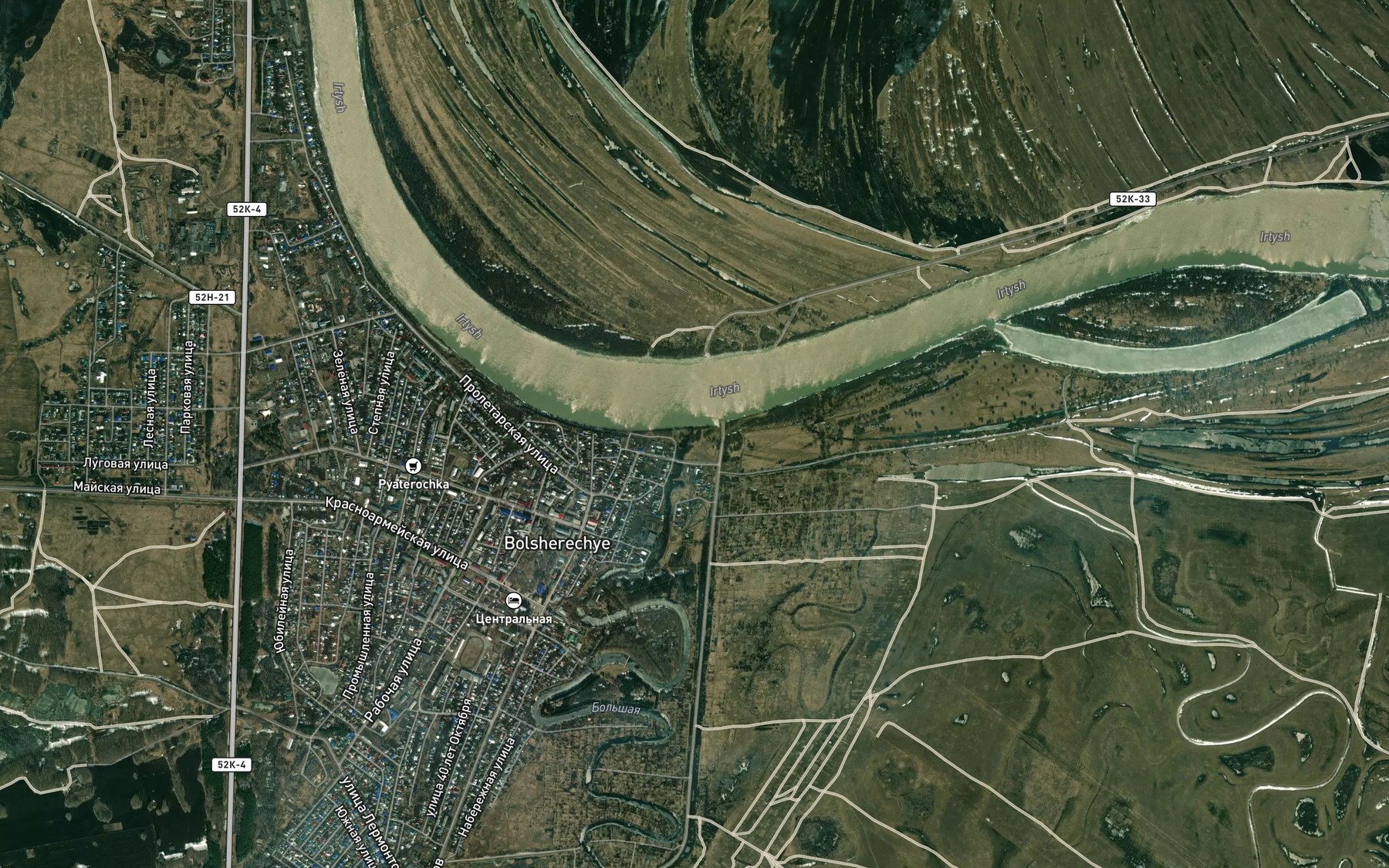 Satellite map of the Bol'shaya
