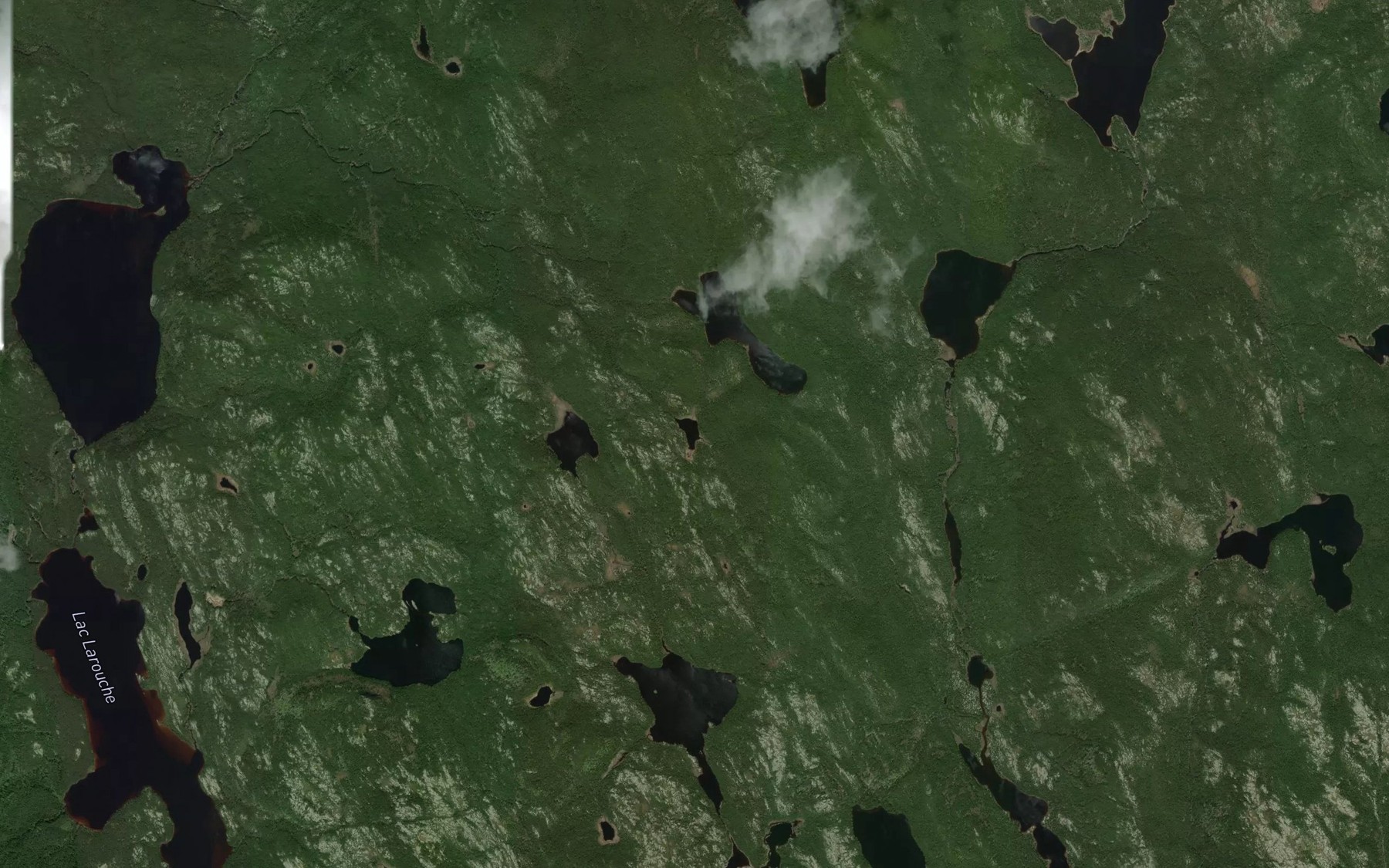 Satellite map of the Lac Ceronet