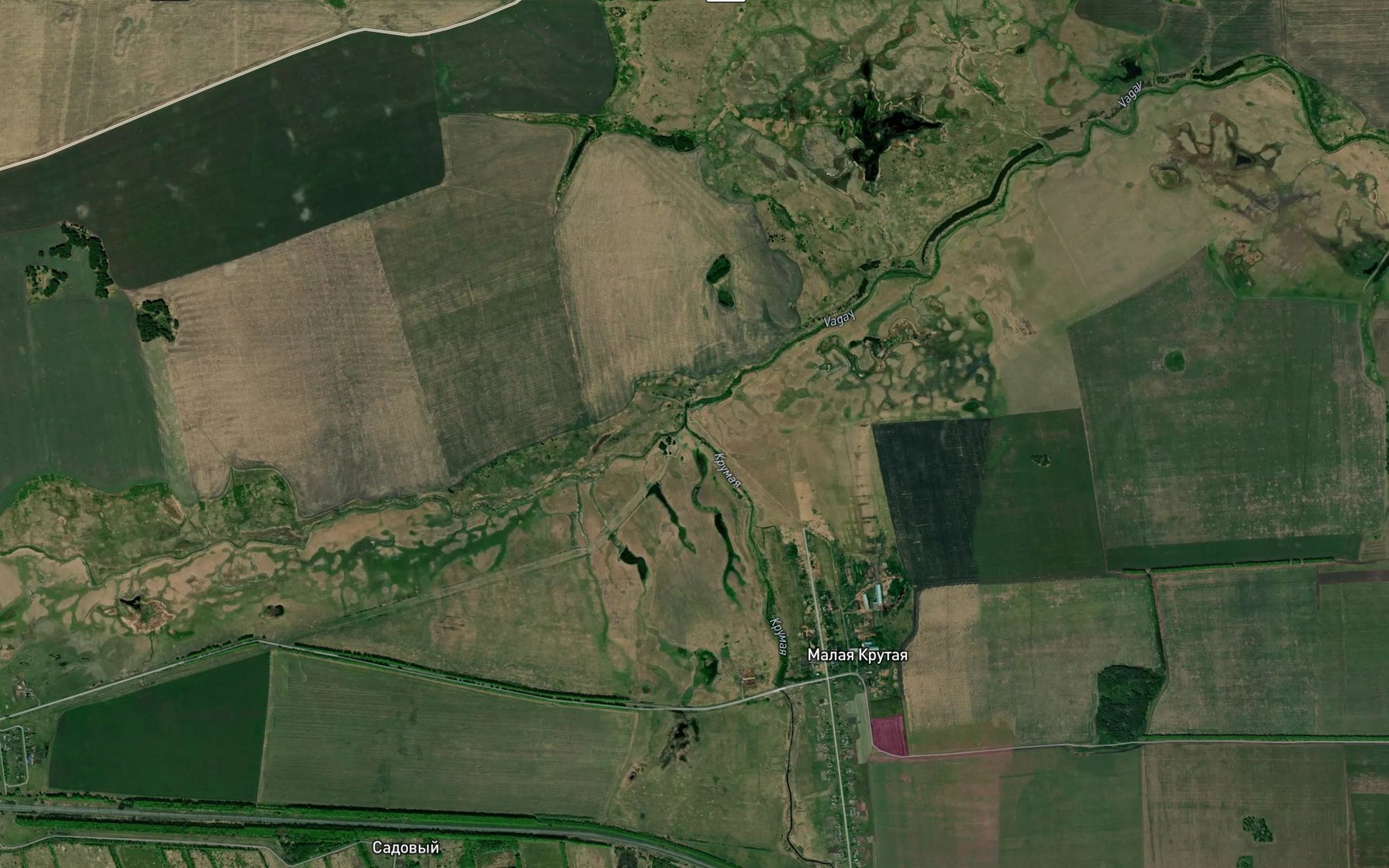 Satellite map of the Krutaya