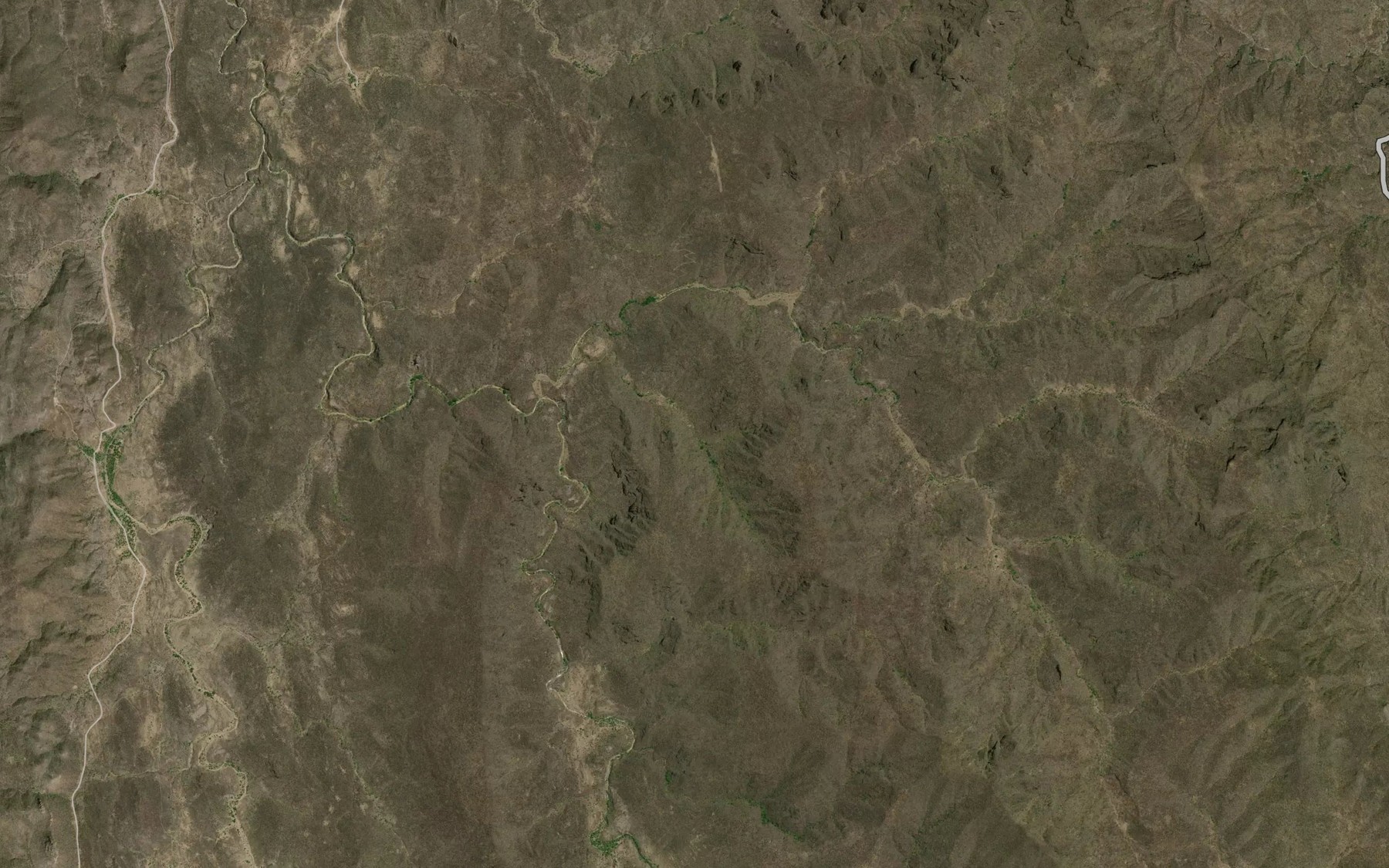 Satellite map of the Canada Oaxaca