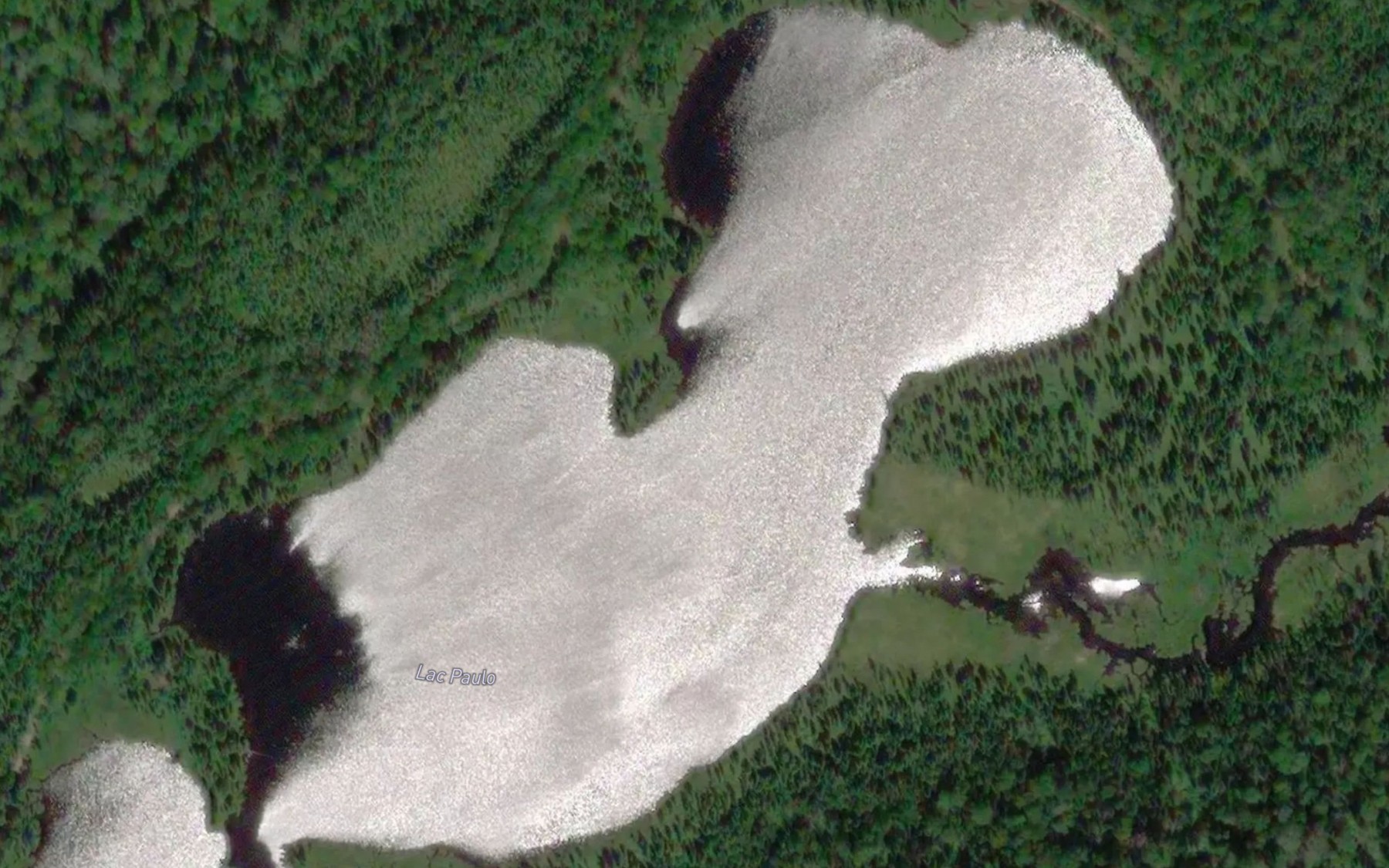 Satellite map of the Lac Paulo