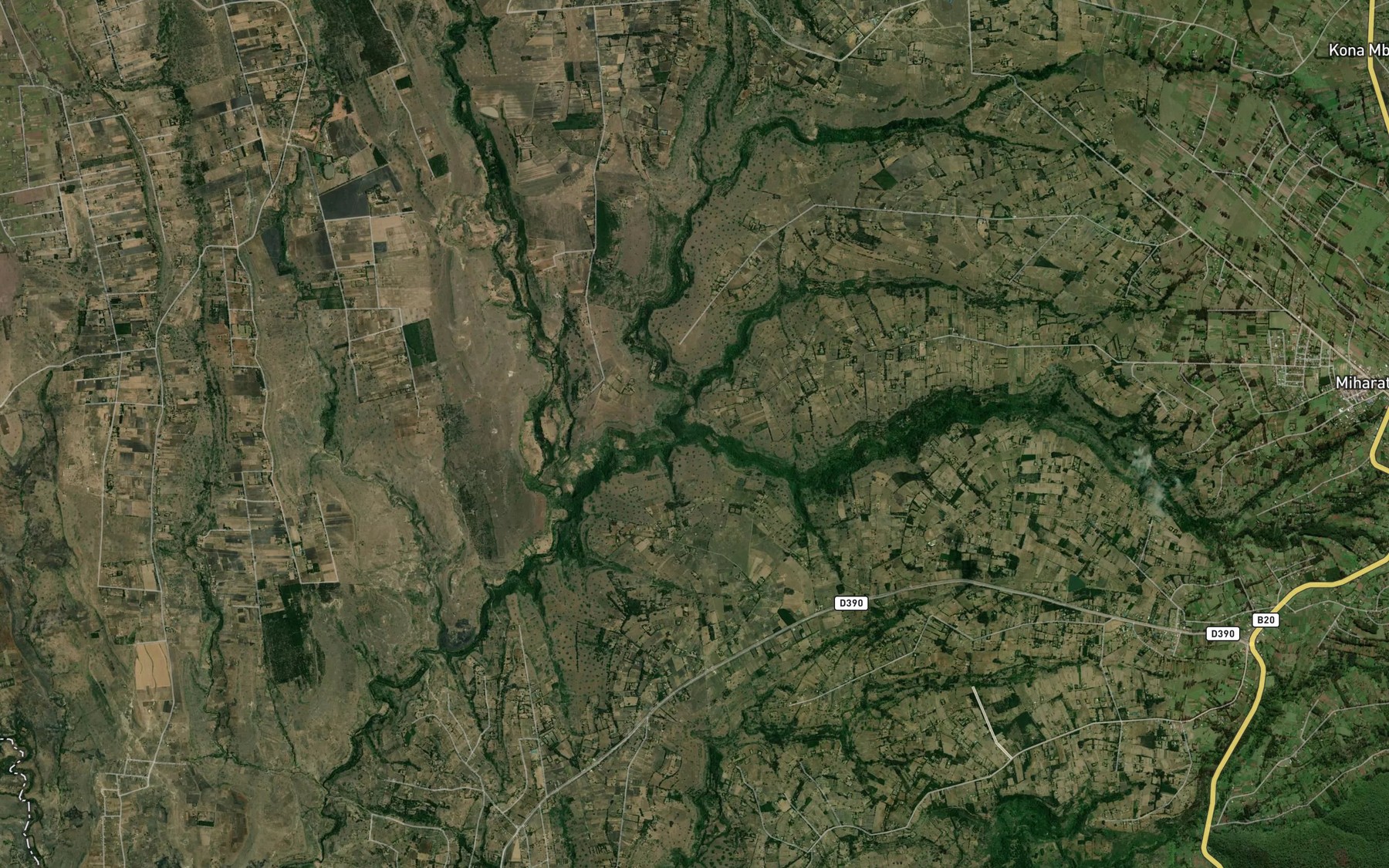 Satellite map of the Ngathi