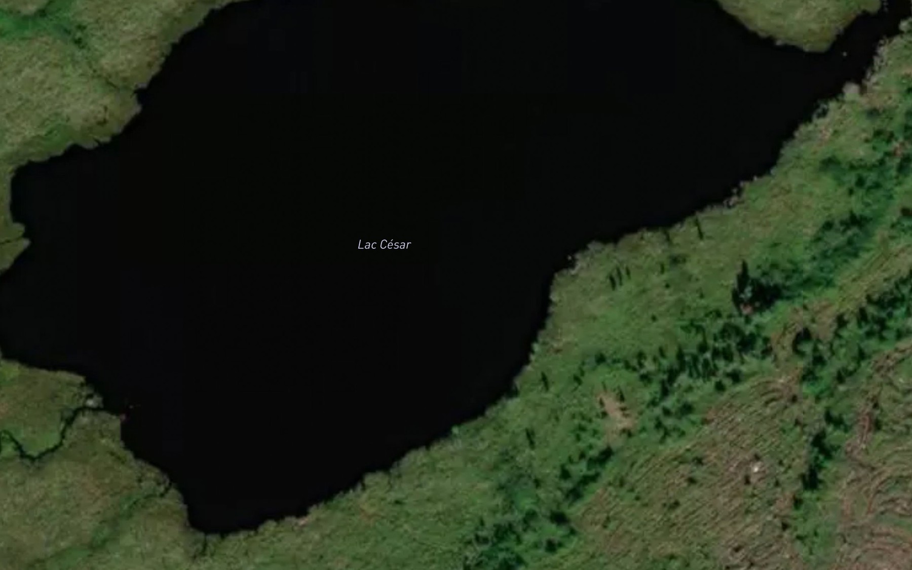 Satellite map of the Lac Cesar