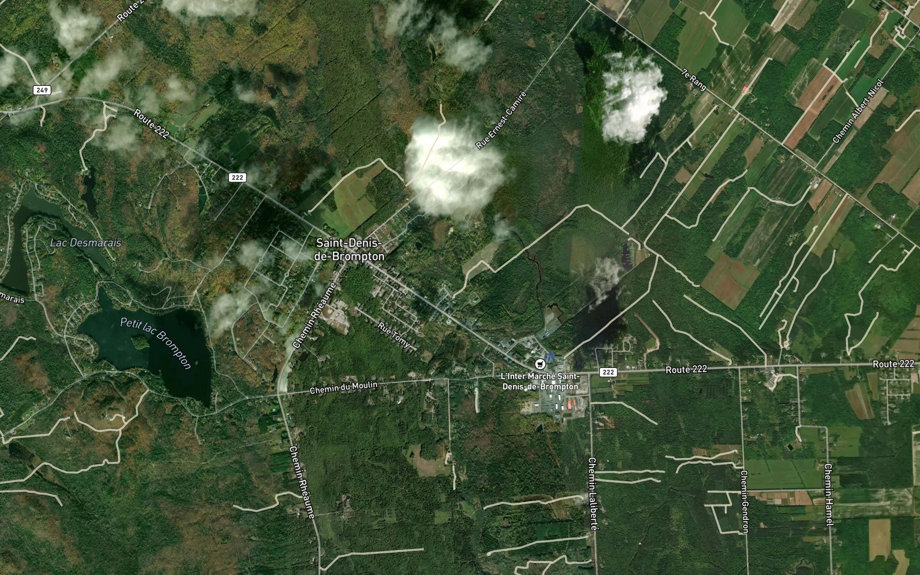 Satellite map of the Cours d'eau Brousseau