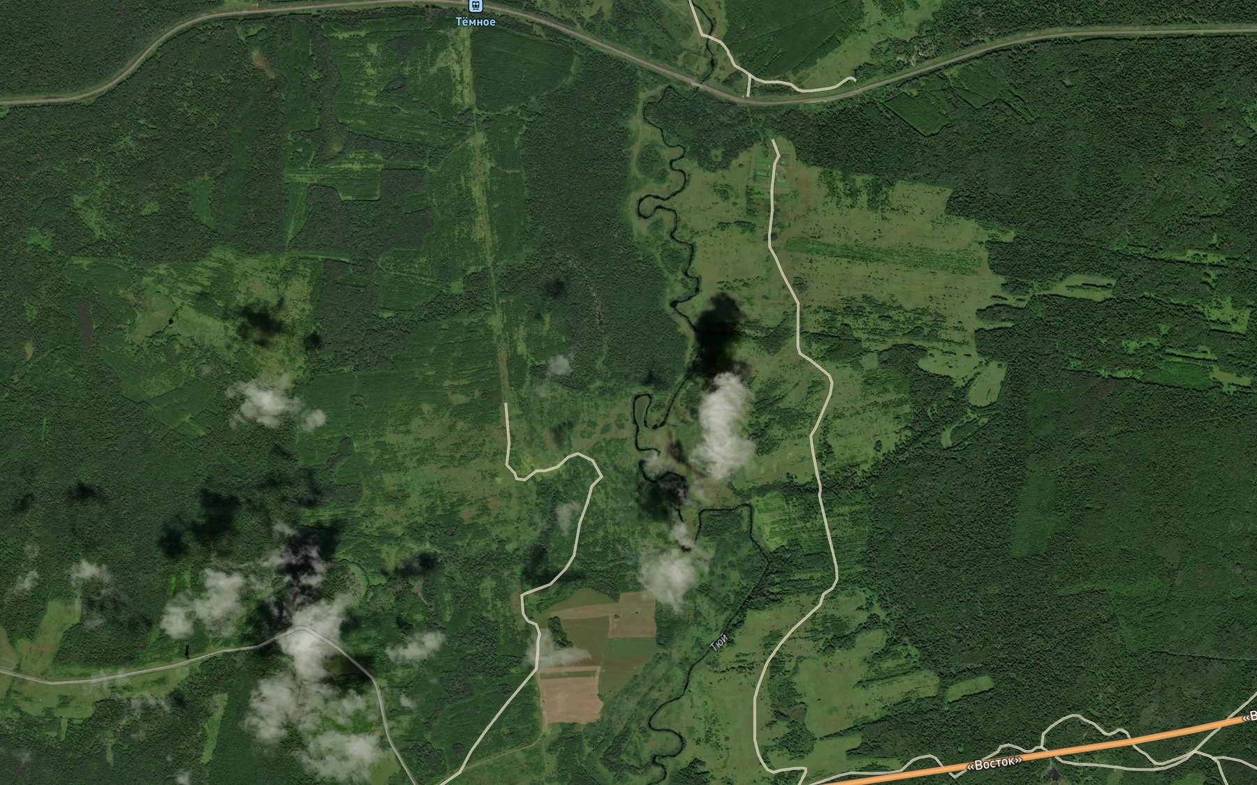 Satellite map of the Trunok