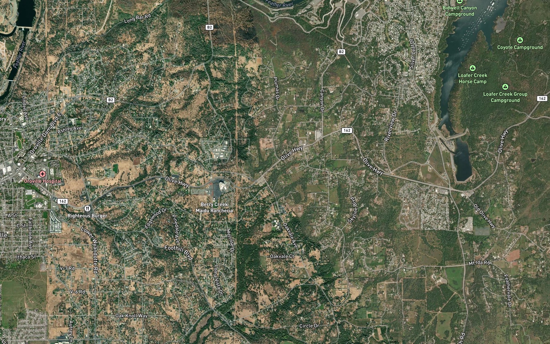 Satellite map of the Palermo Canal