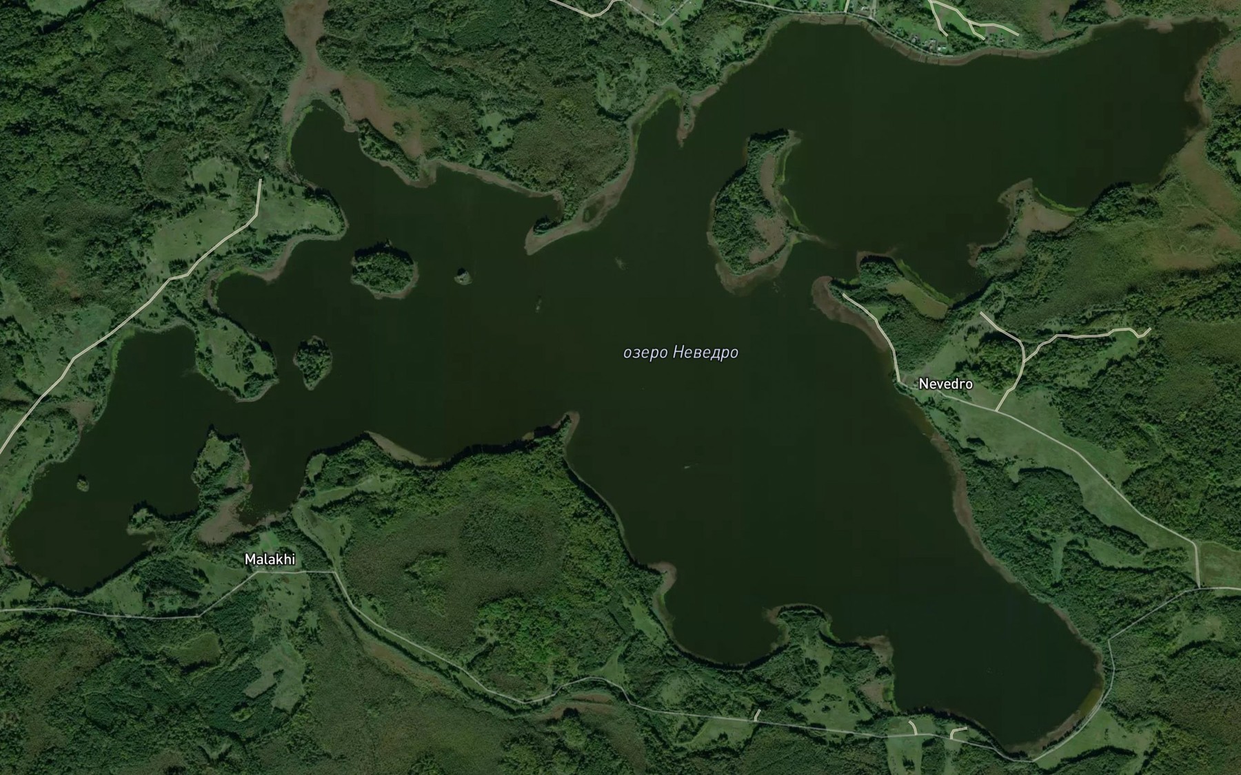 Satellite map of the Ozero Nevedro