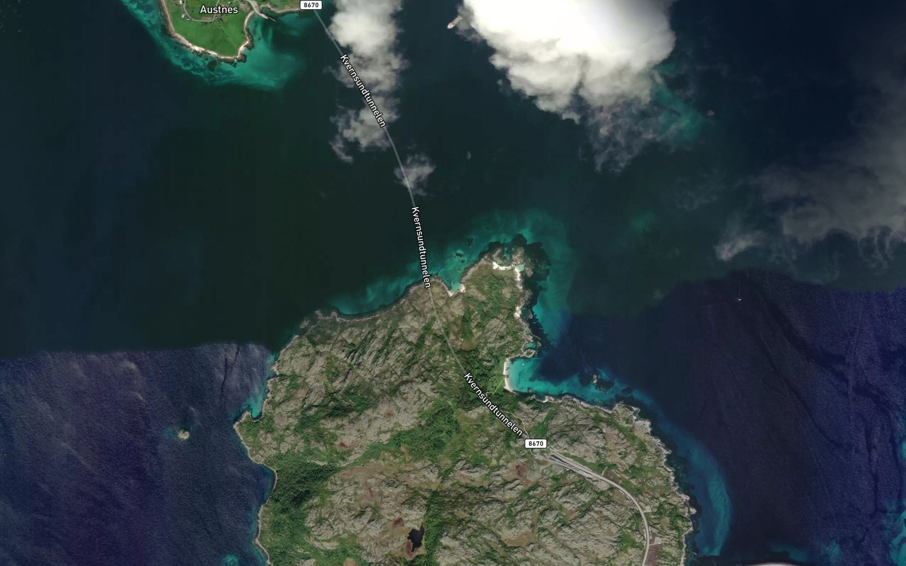 Satellite map of the Fagervika