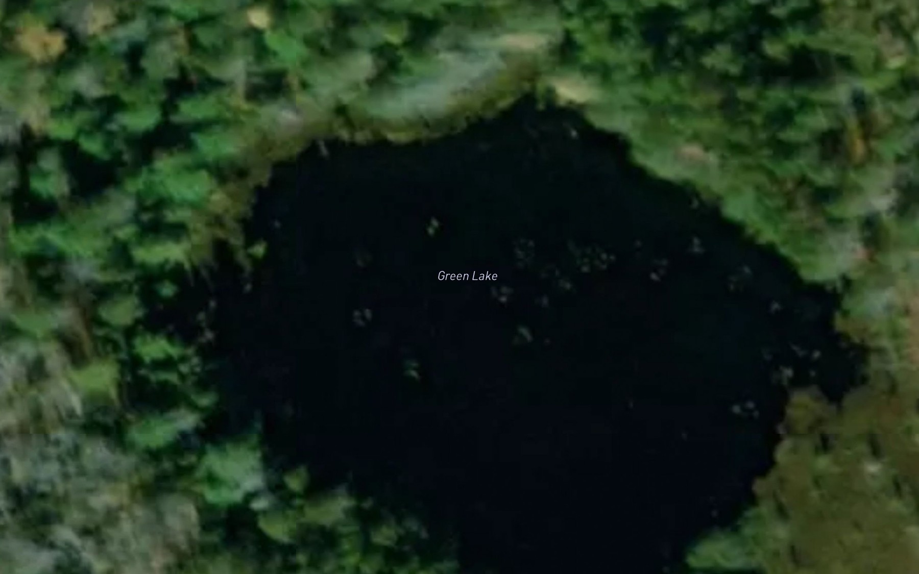 Satellite map of the Green Lake
