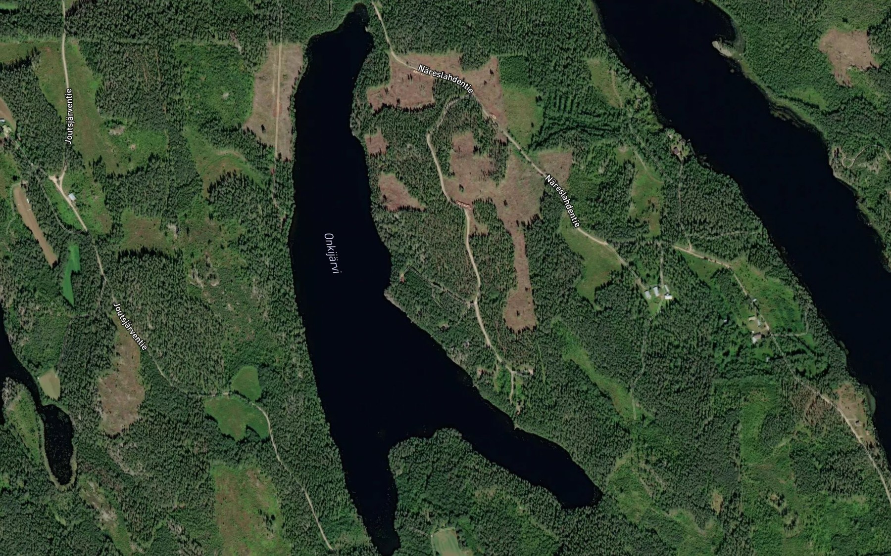 Satellite map of the Onkijarvi