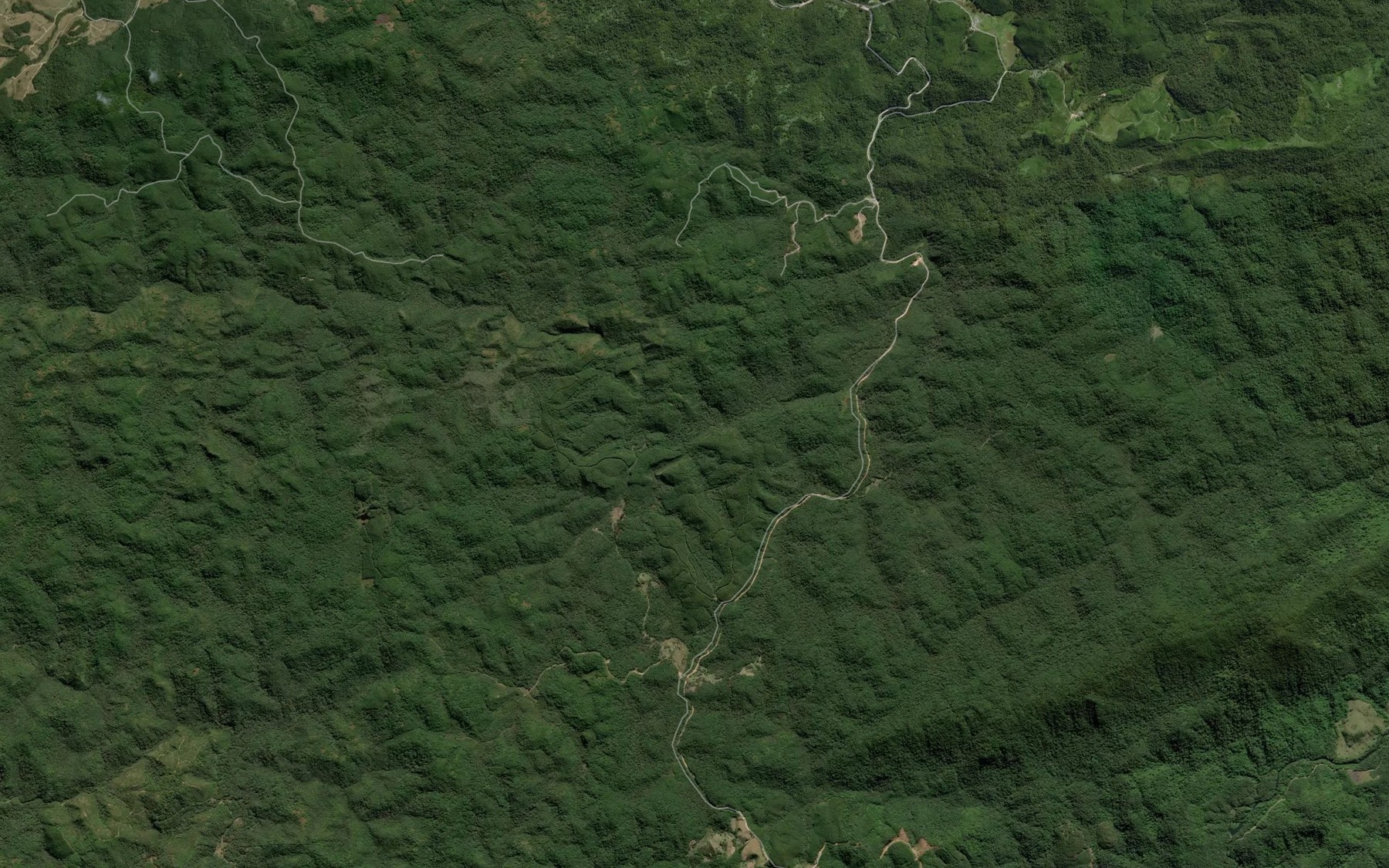 Satellite map of the Ribeirao Lajeado