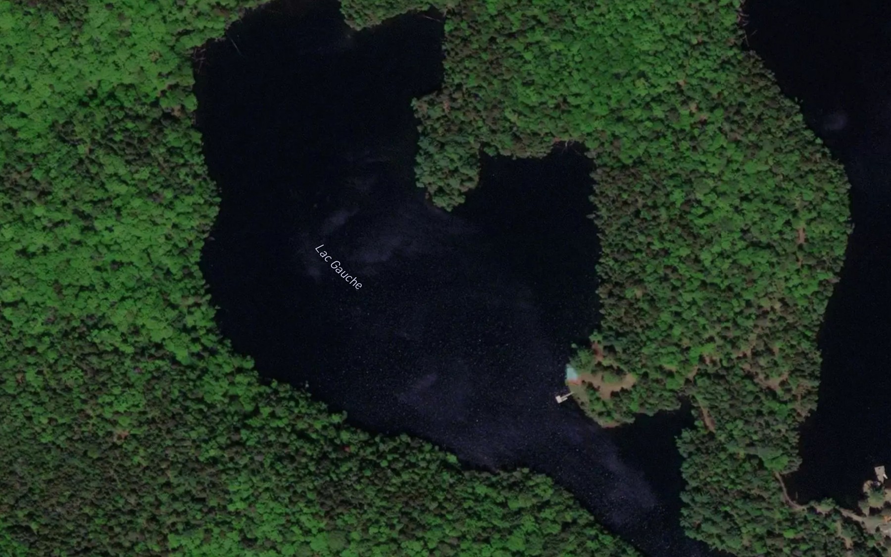 Satellite map of the Lac Gauche