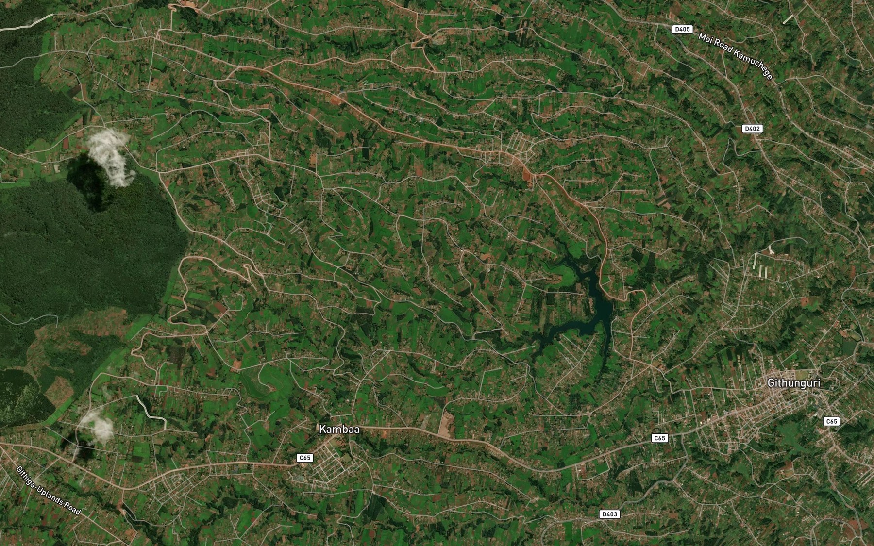 Satellite map of the Gitindo