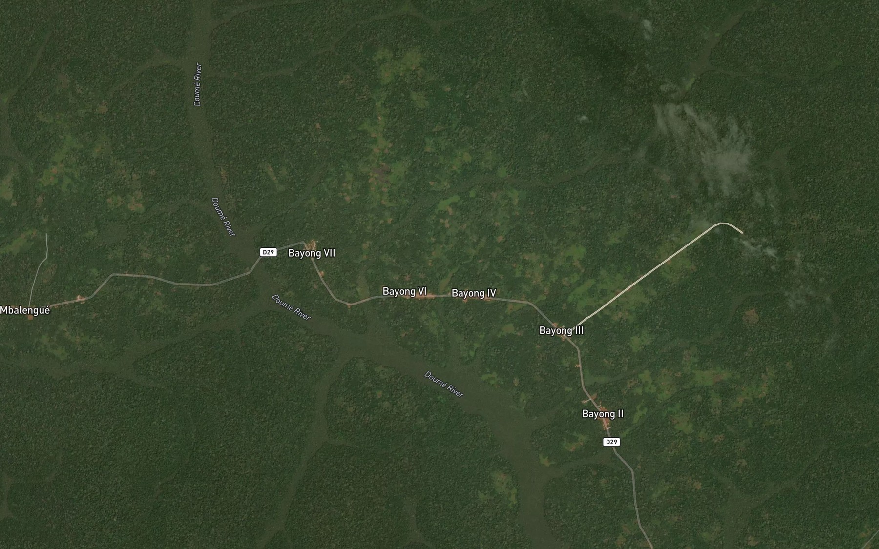 Satellite map of the Yoombie