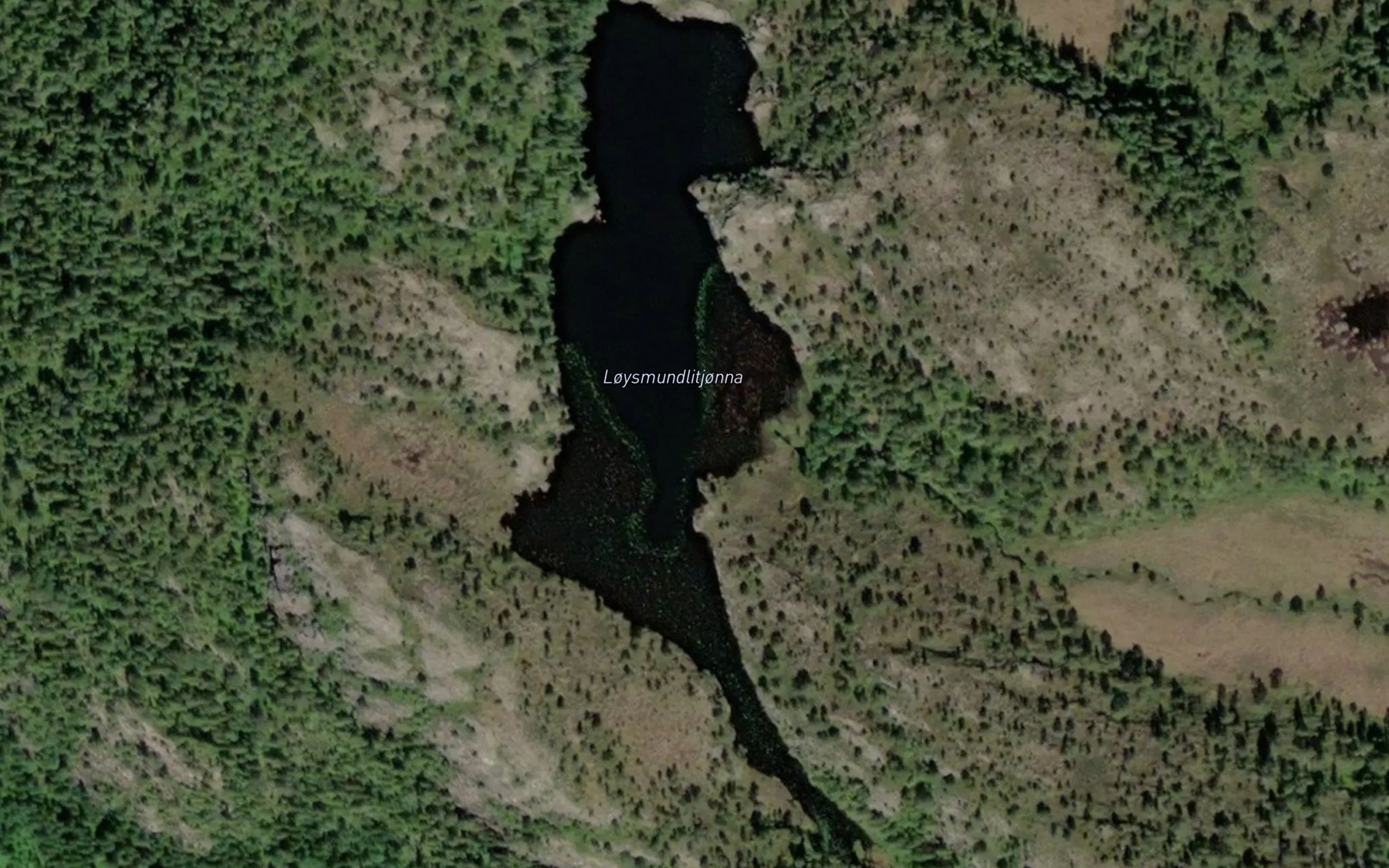 Satellite map of the Loysmundlitjonna