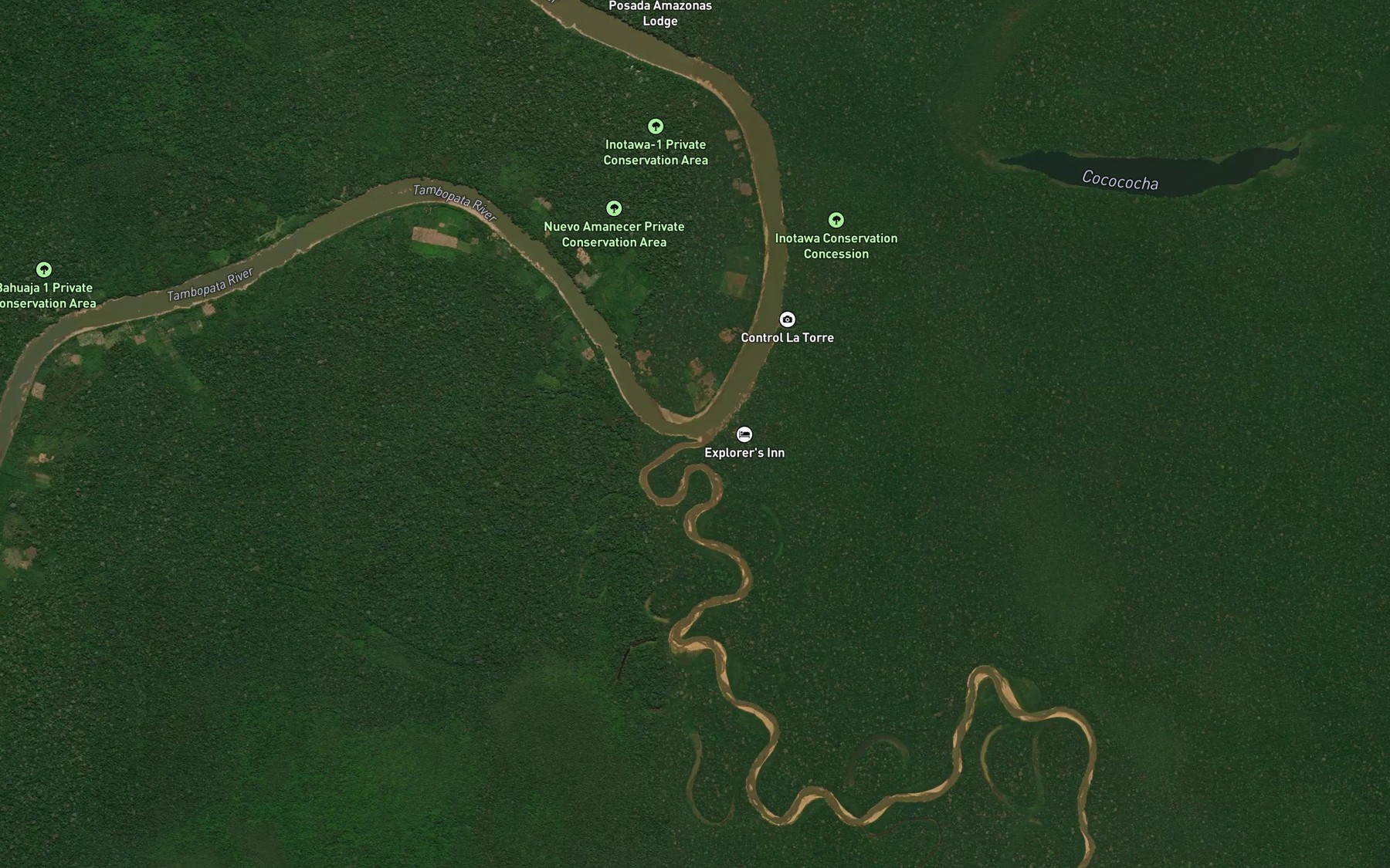 Satellite map of the Rio La Torre