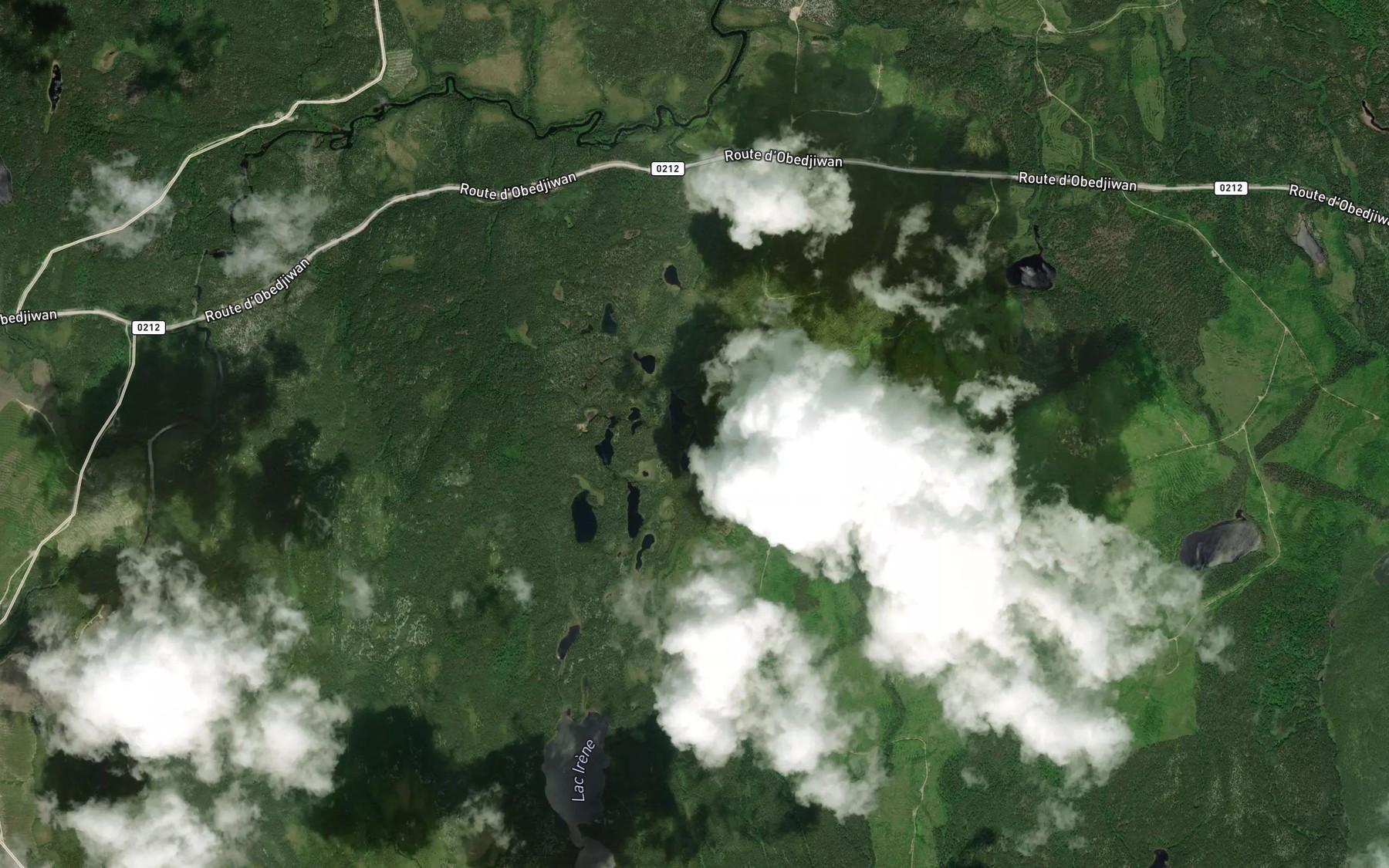 Satellite map of the Lac Illois