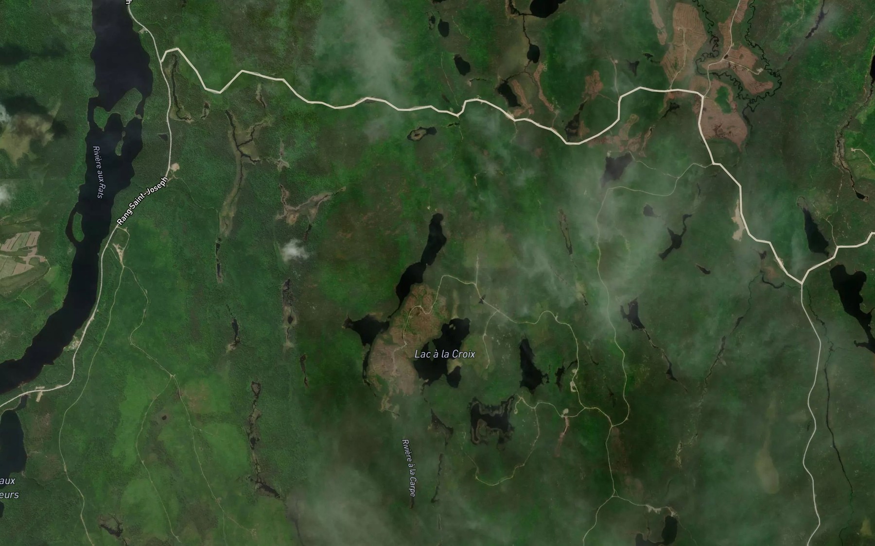 Satellite map of the Lac du Camp