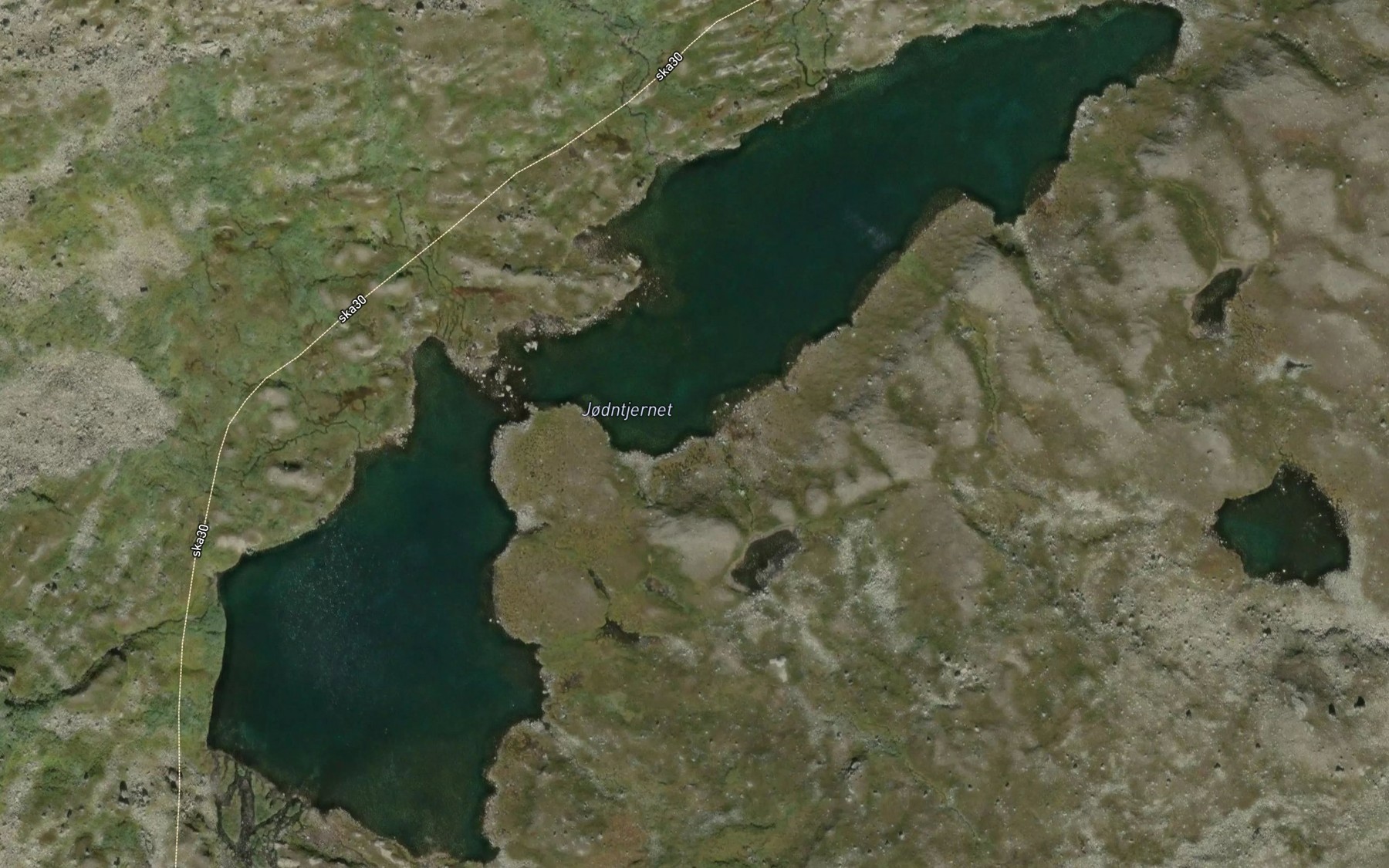 Satellite map of the Jotjernet