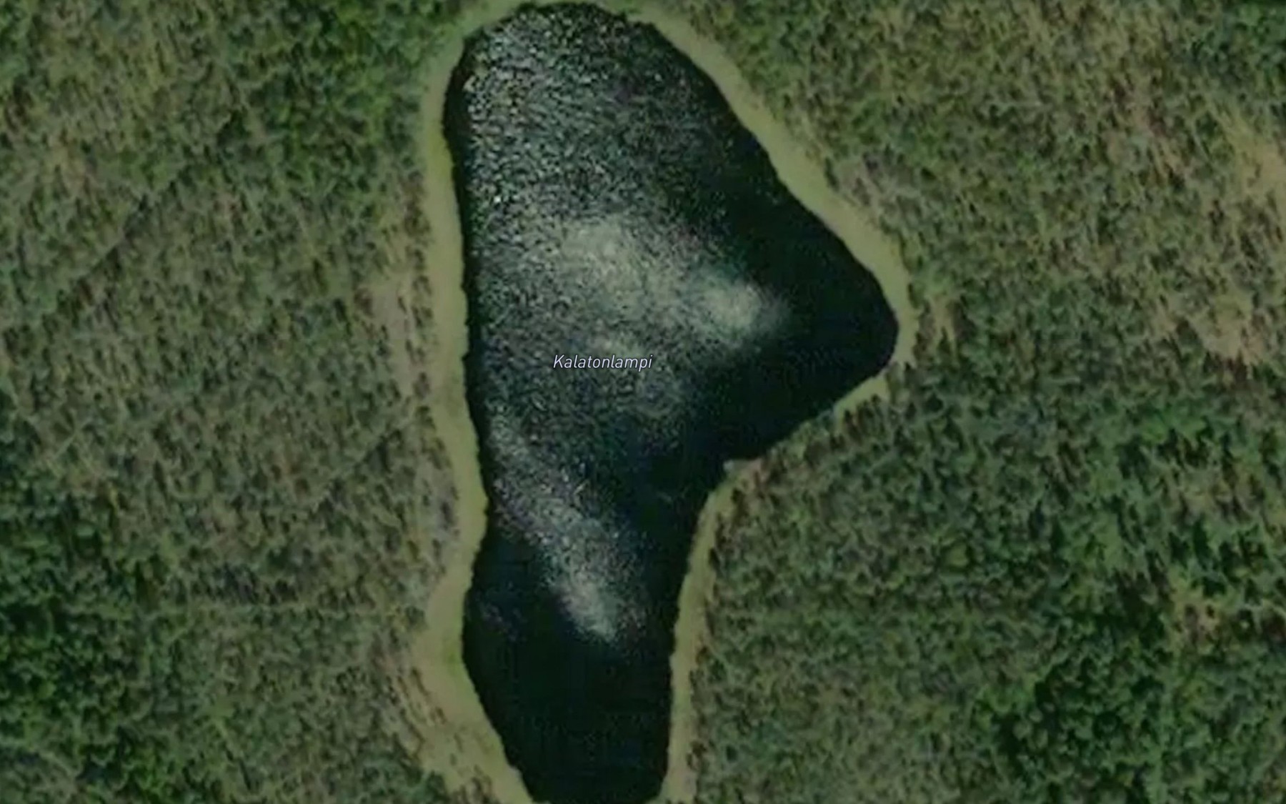 Satellite map of the Kalatonlampi