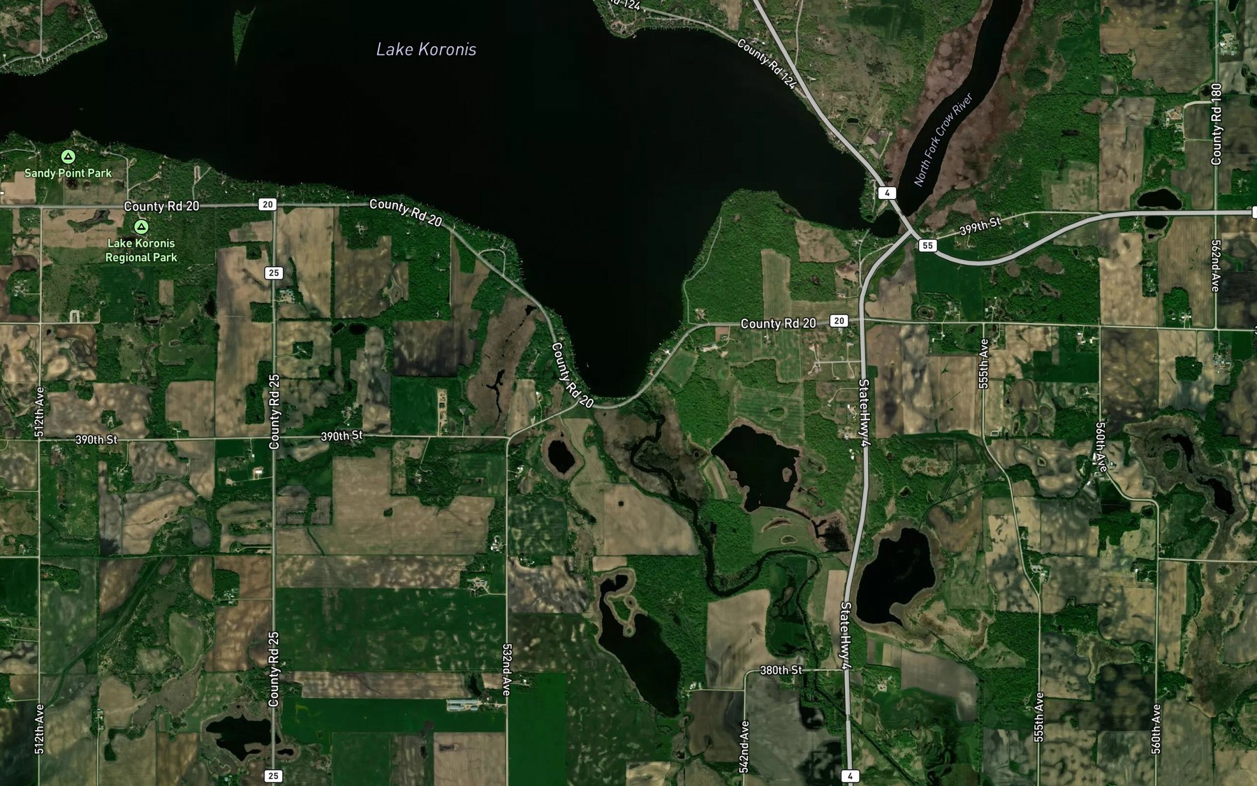 Satellite map of the Spot 2