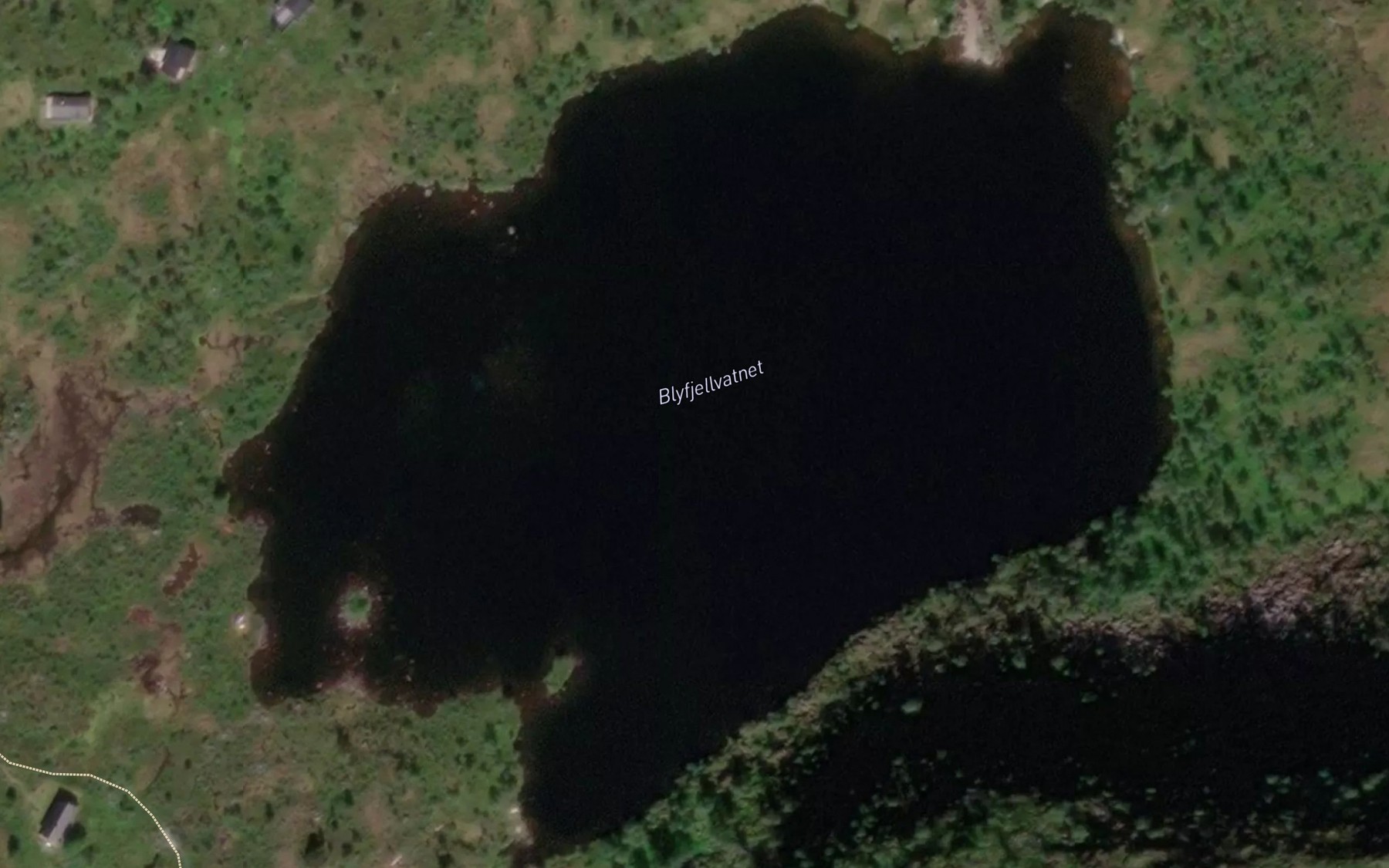 Satellite map of the Blyfjellvatnet