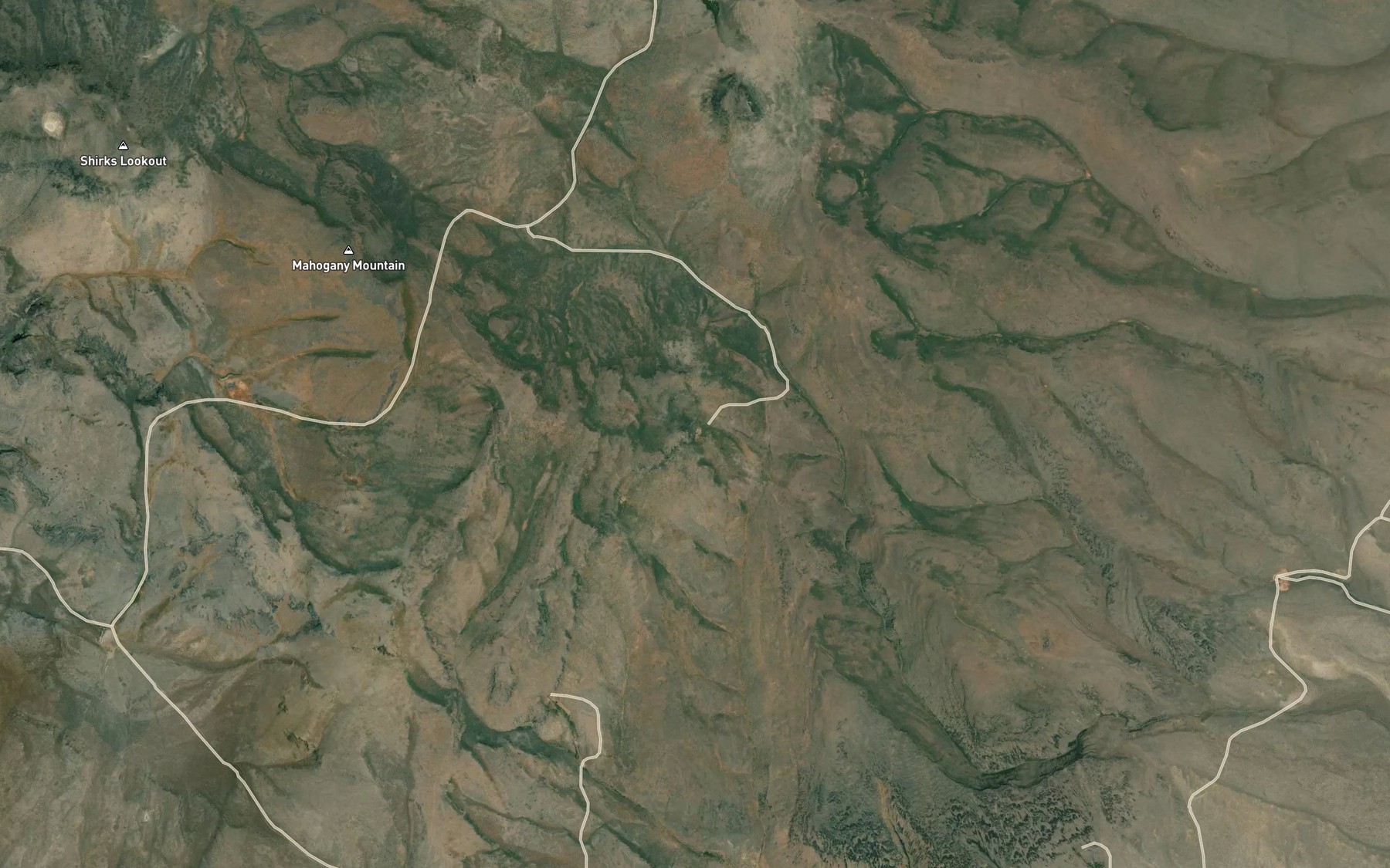 Satellite map of the North Highland Spring