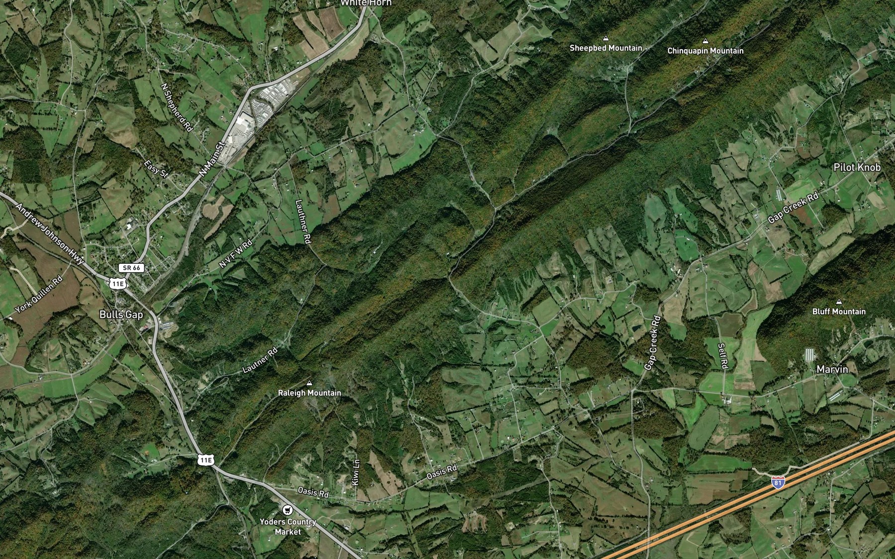 Satellite map of the Lollar Branch