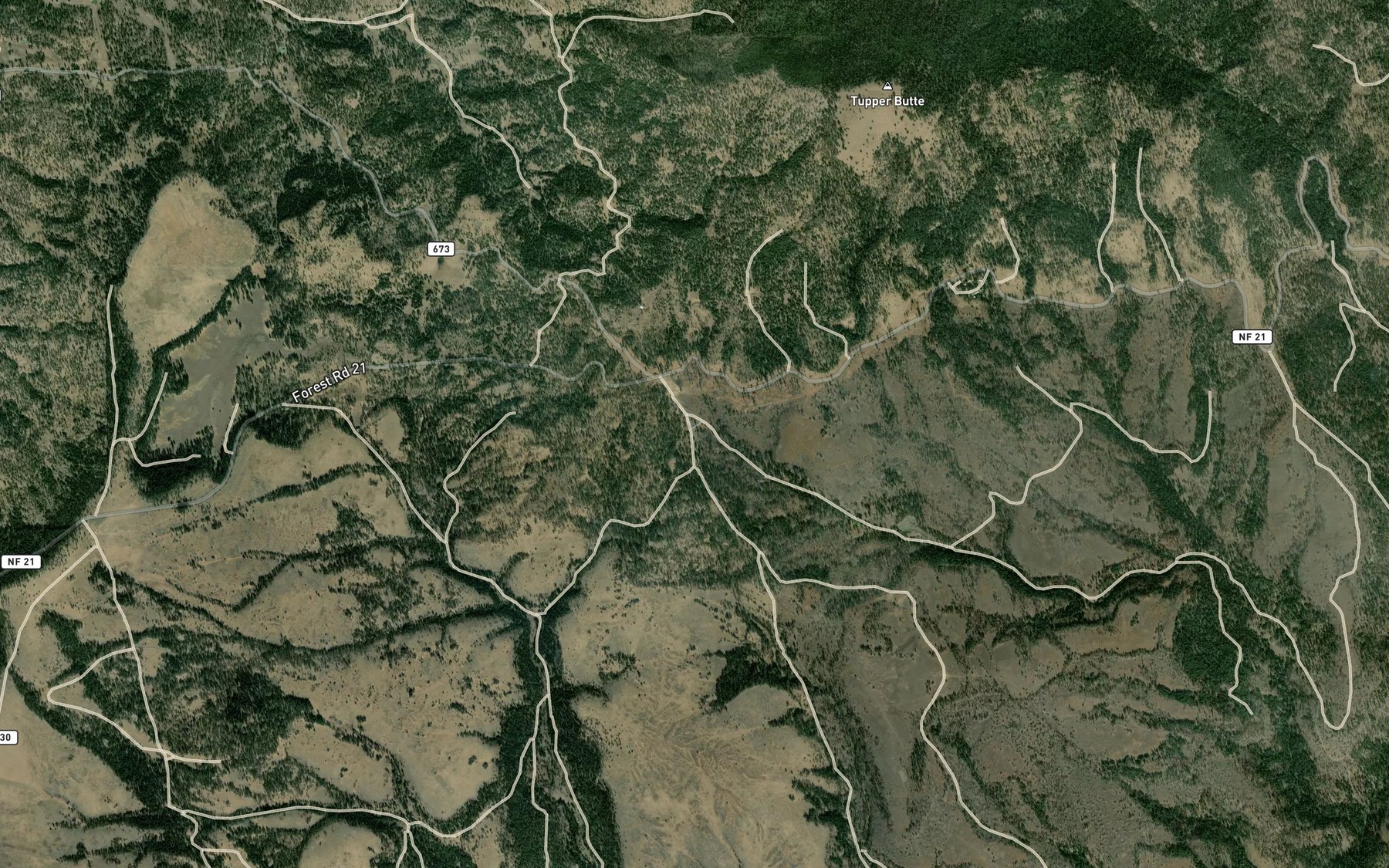 Satellite map of the Matlock Spring