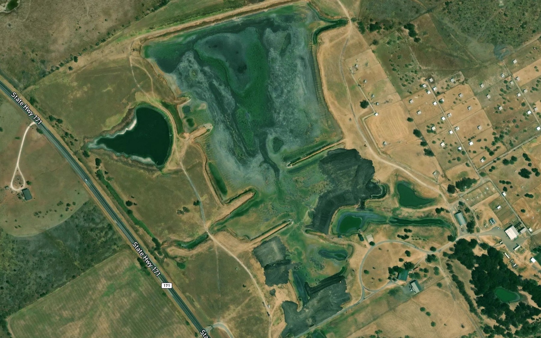 Satellite map of the Soil Conservation Service Site 10 Reservoir