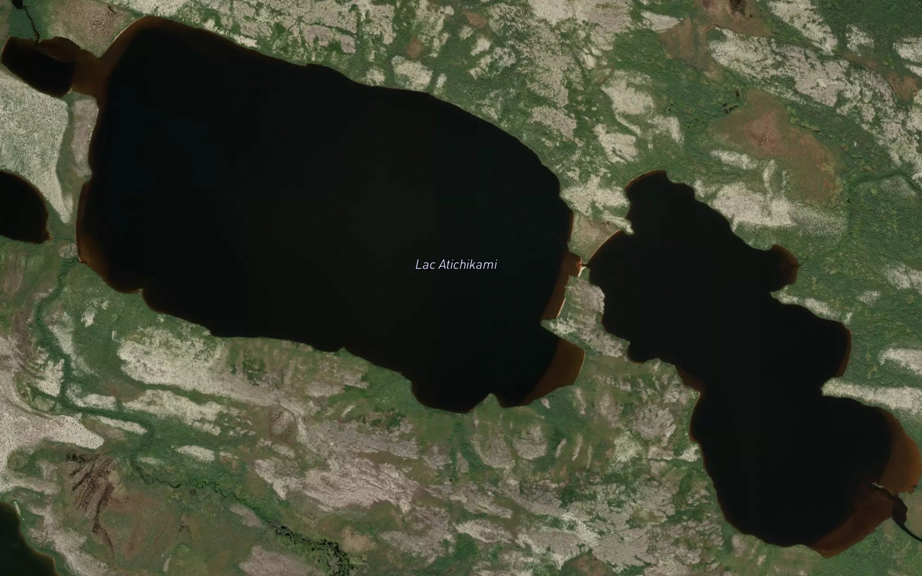 Satellite map of the Lac Atichikami