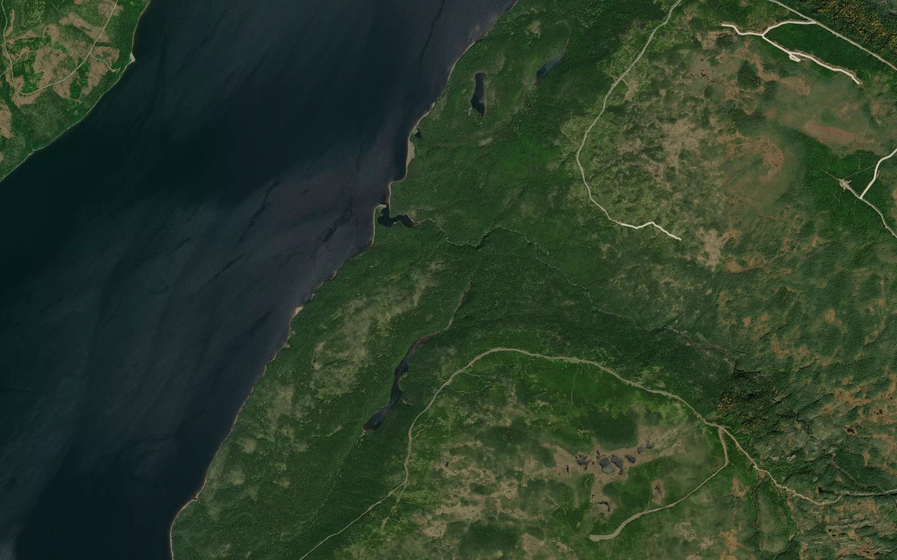 Satellite map of the Blue Grass Brook