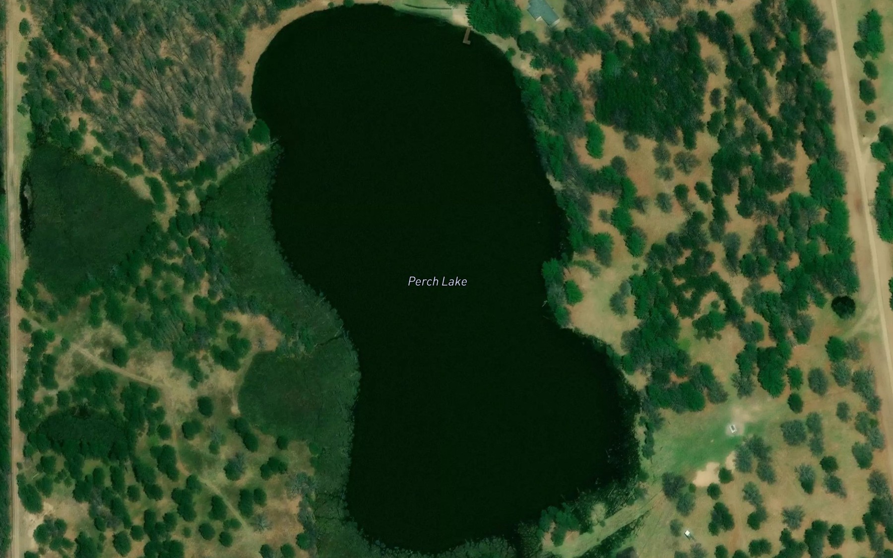 Satellite map of the Perch Lake