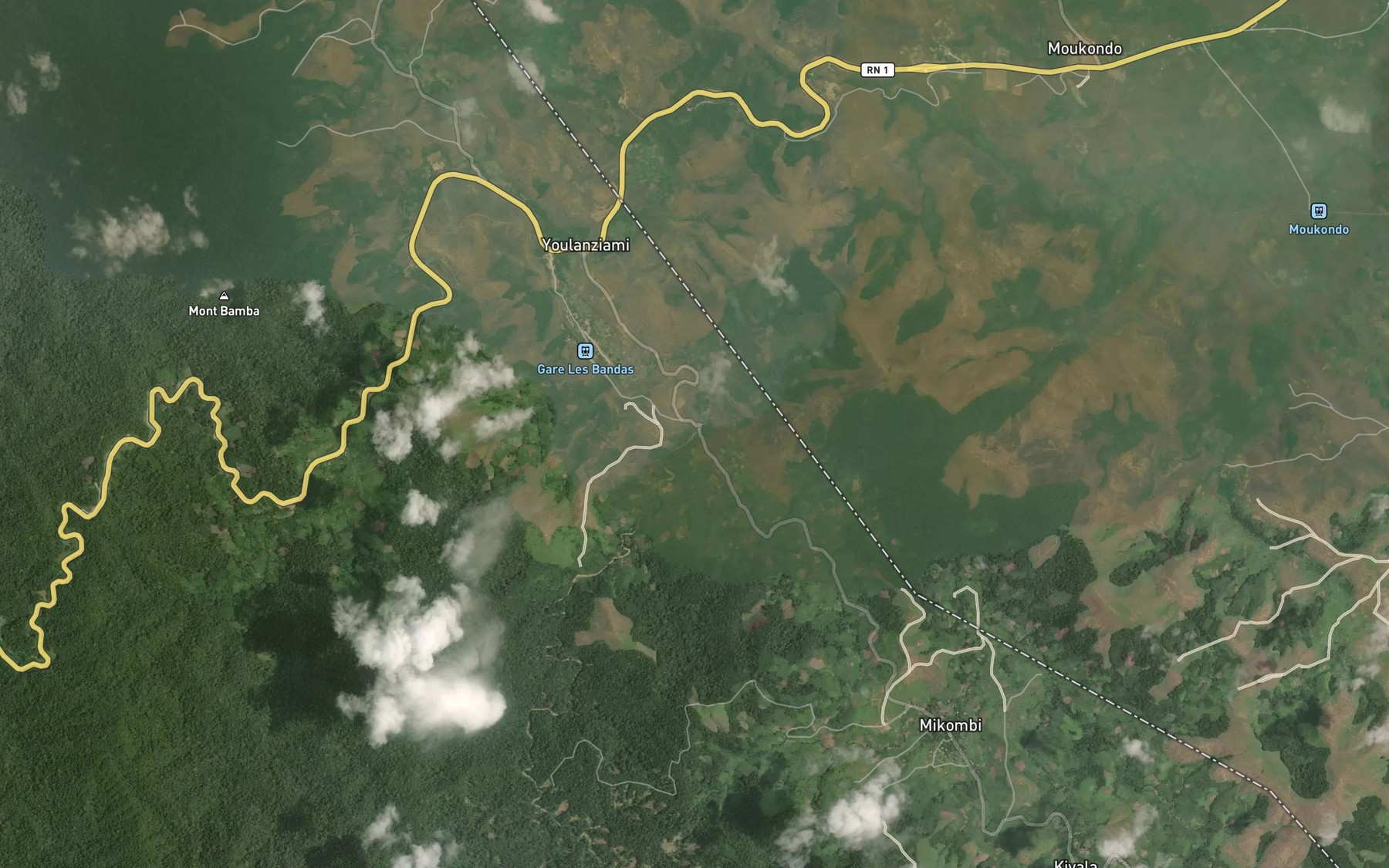 Satellite map of the Nioumvou