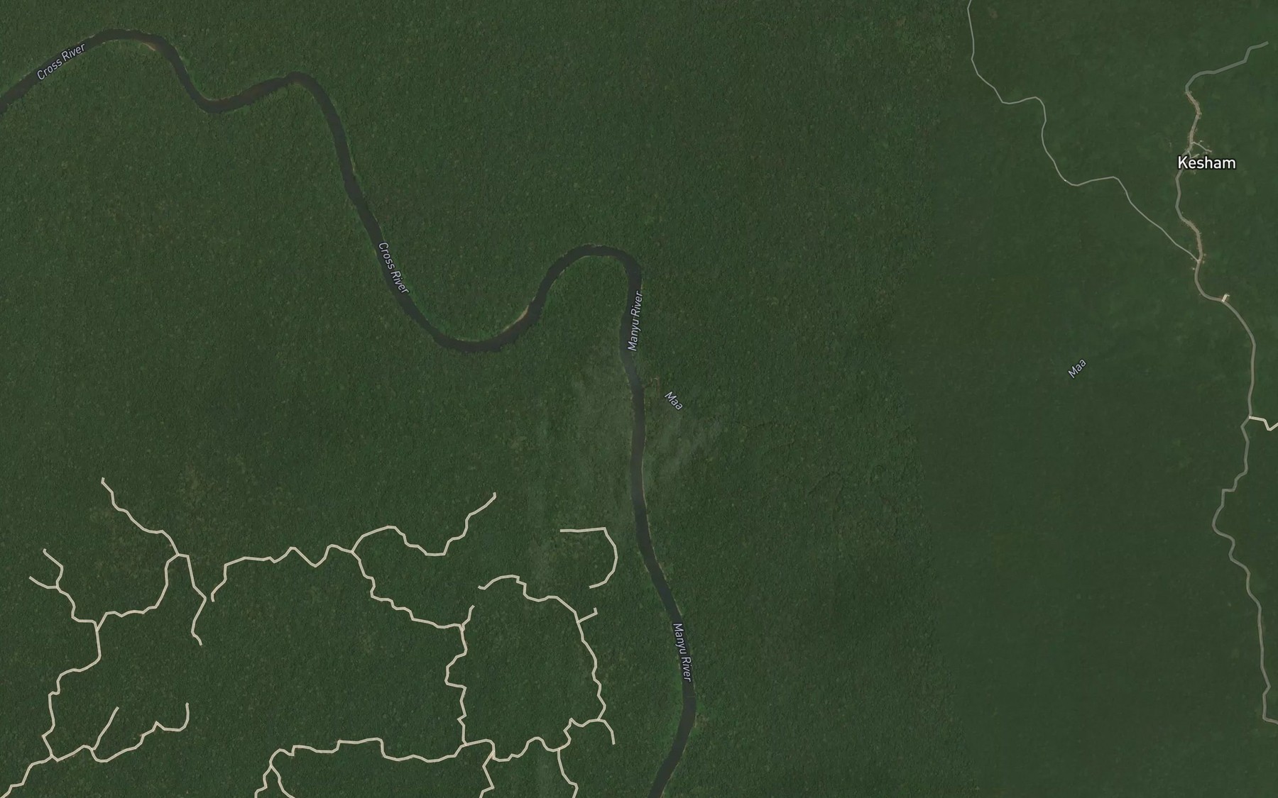 Satellite map of the Akiriyam